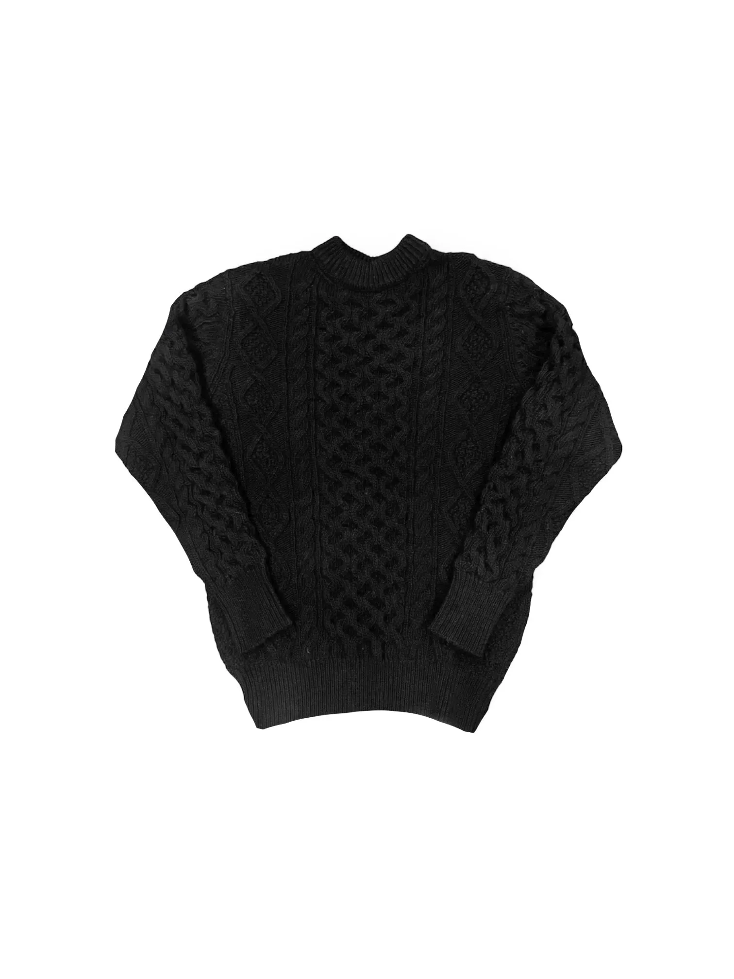 Steve McQueen Black Donegal Irish Wool Sweater sold by Left Field