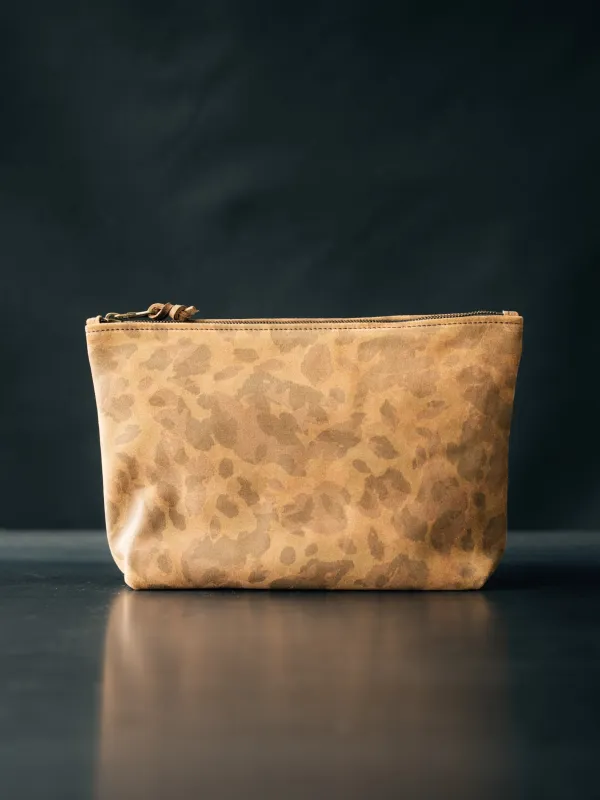Dylan Zip Pouch - MEDIUM - Caravaggio Suede Camo - overstock sold by Loyal Stricklin