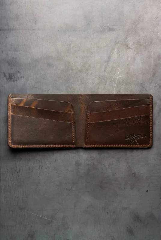 Klein Wallet - Horween Brown Nut Derby sold by Loyal Stricklin