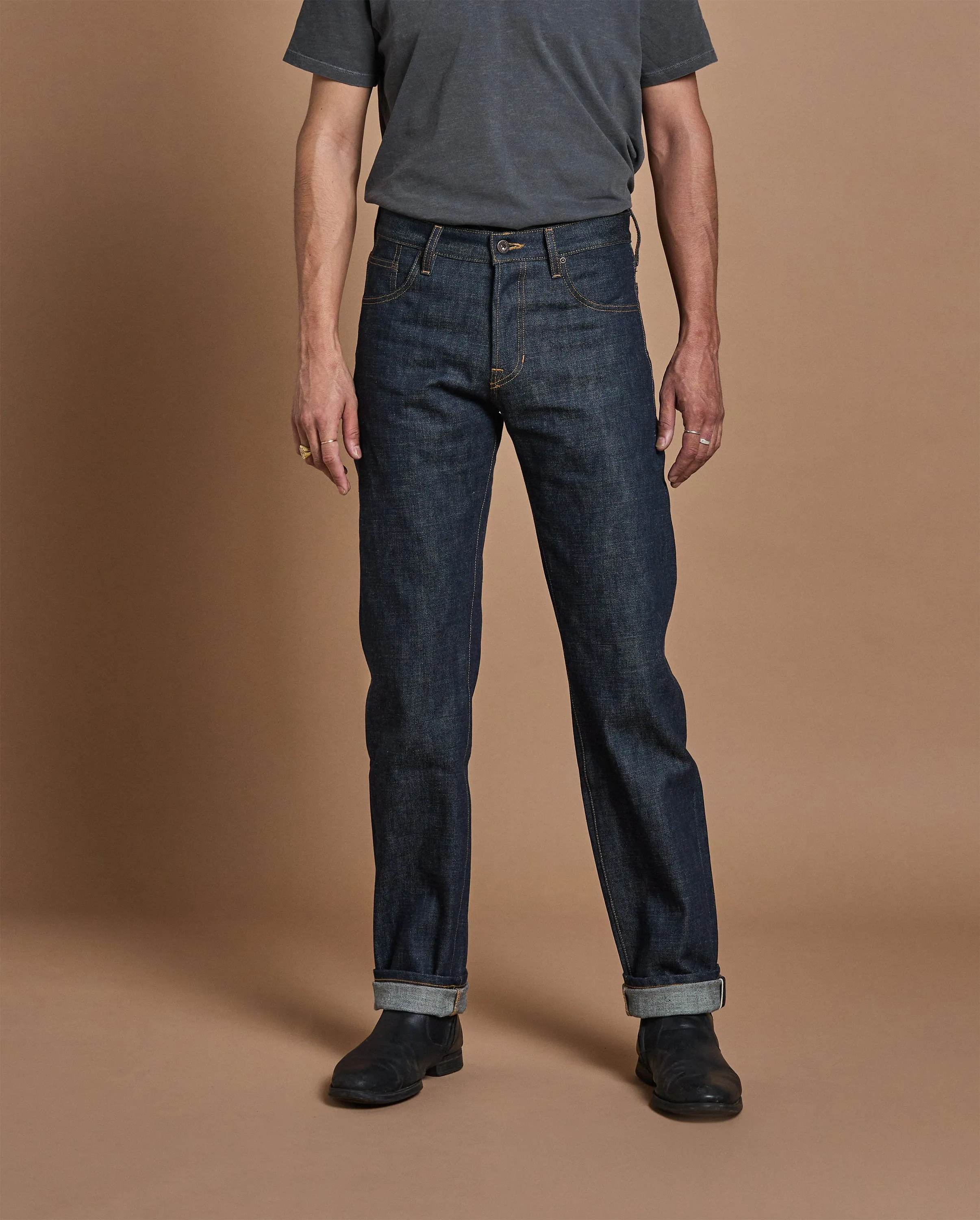 Denim - TPR fit - 15oz Kuroki Slub Indigo Selvedge sold by Loyal Stricklin
