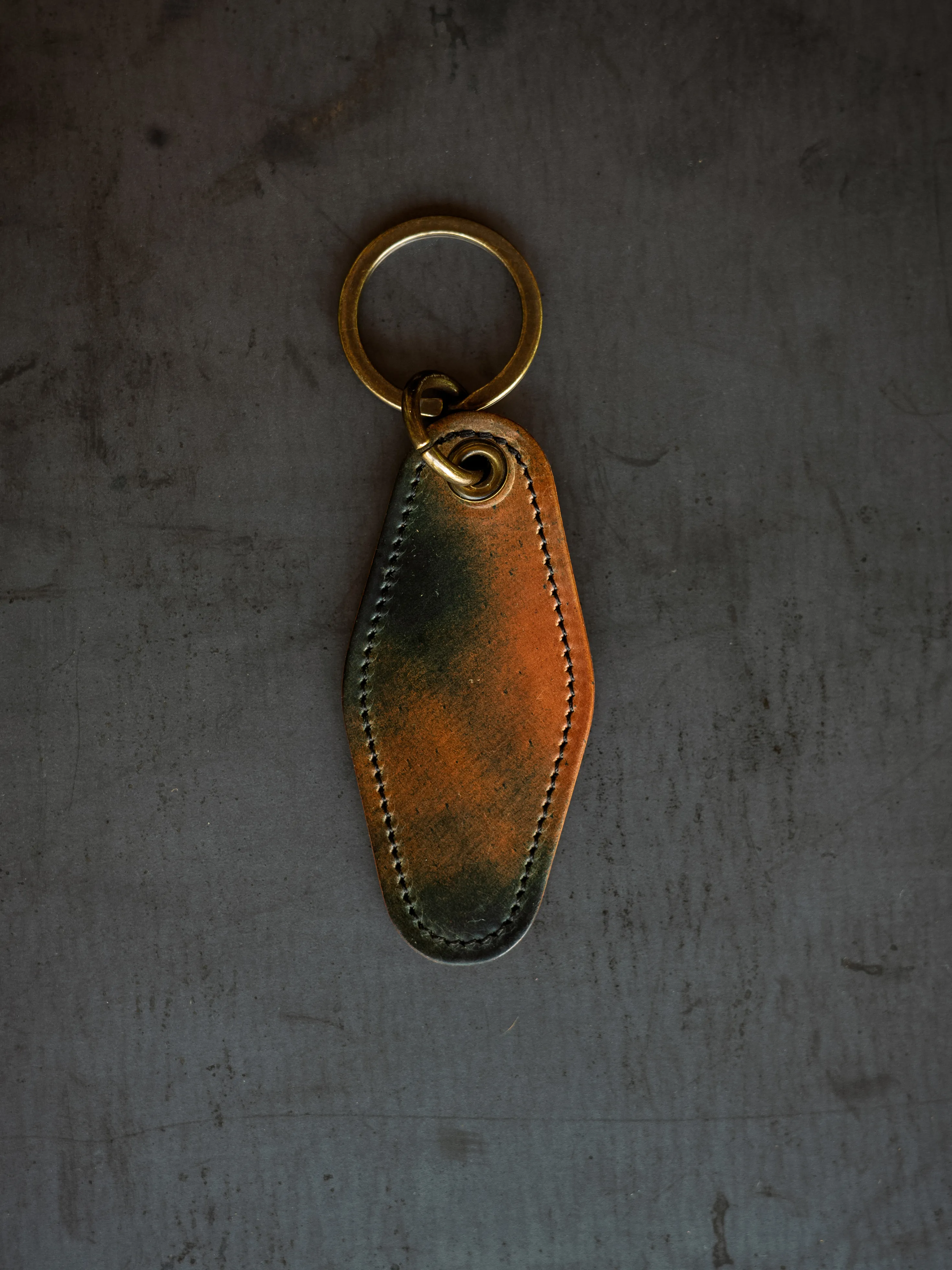 Motel Key Ring - Marbled Black Shell Cordovan sold by Loyal Stricklin