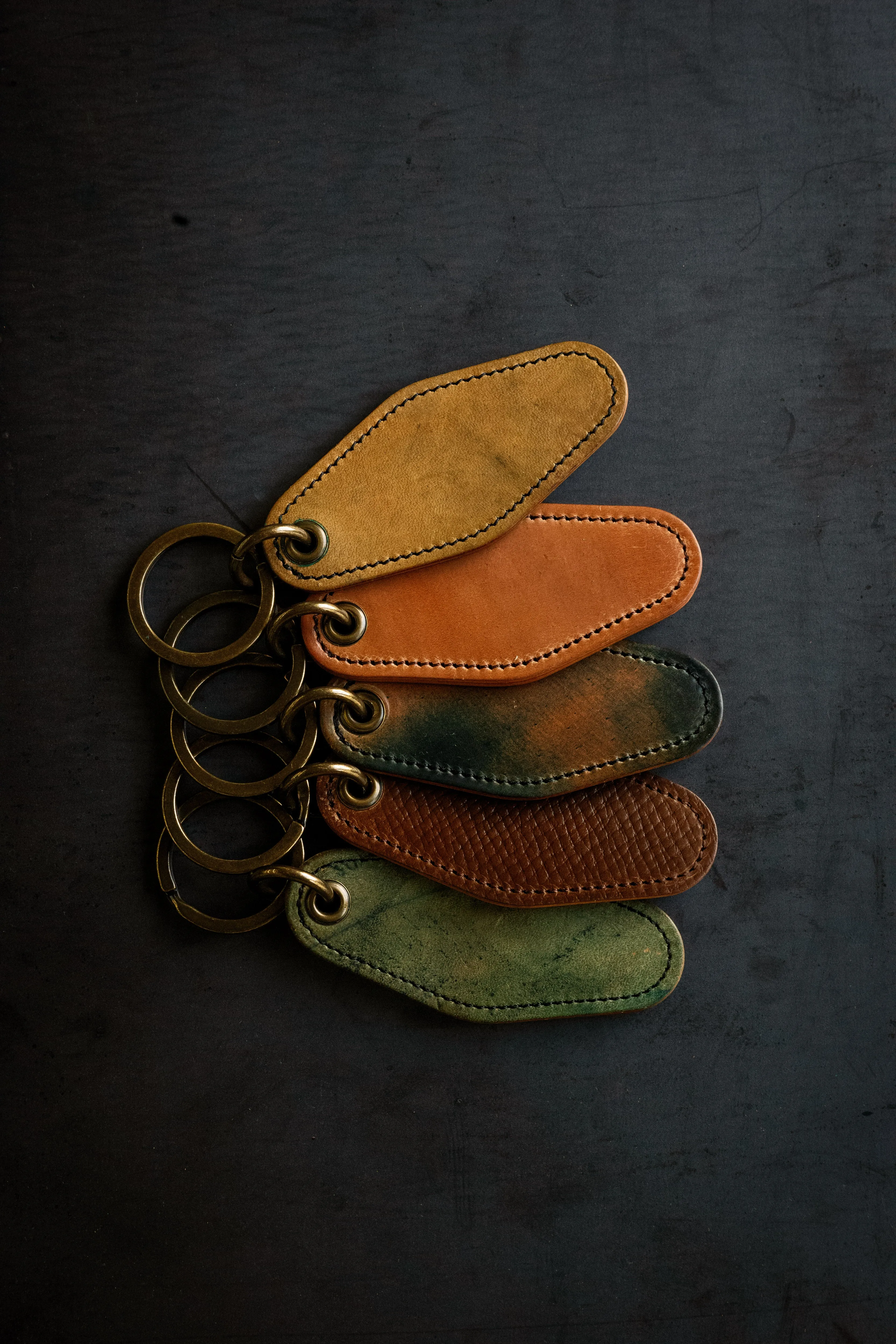 Motel Key Ring - Reverse Black Horween Shell Cordovan sold by Loyal Stricklin product image thumbnail 3