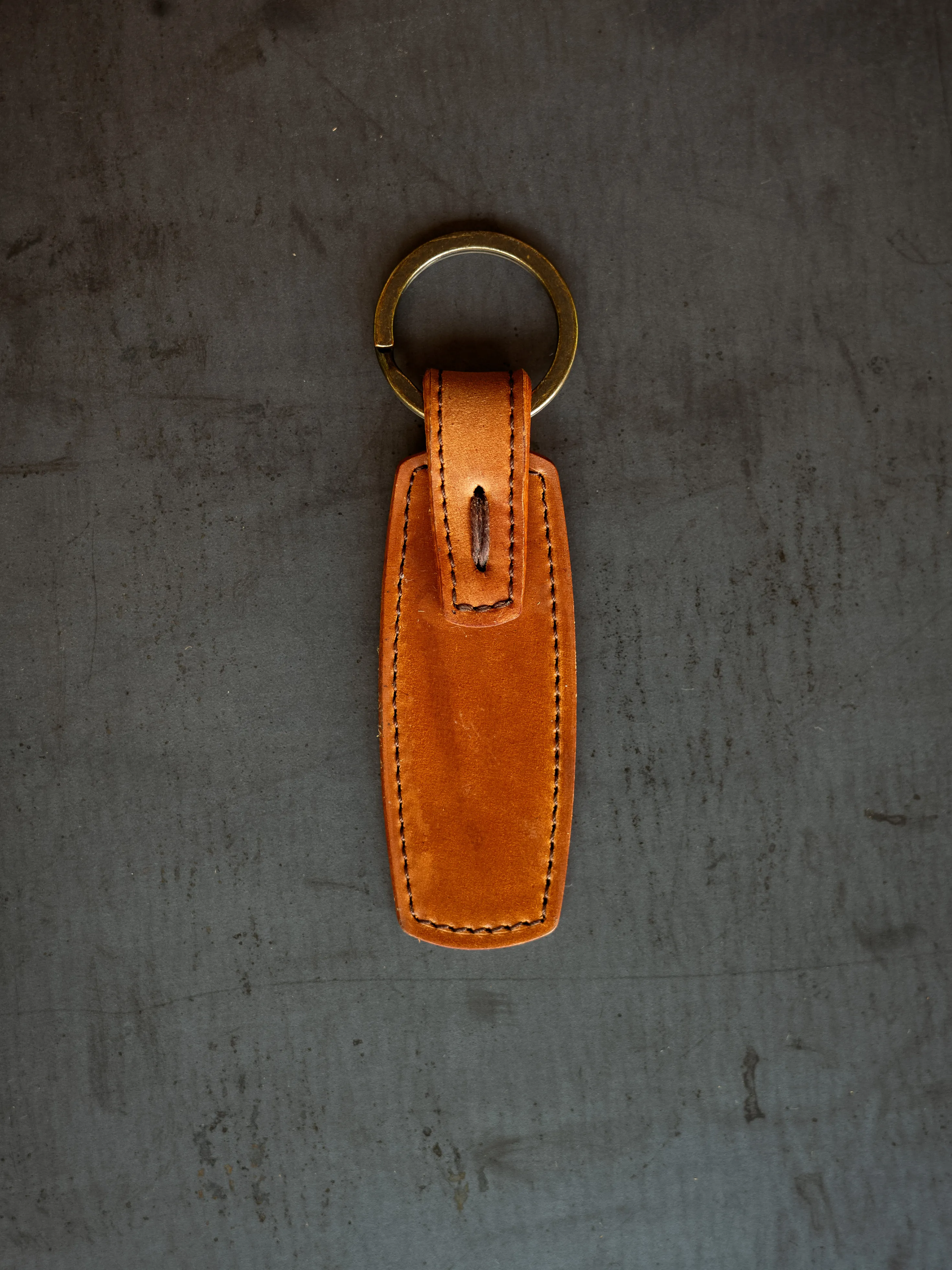 Rover Key Ring - Natural Horween Shell Cordovan sold by Loyal Stricklin