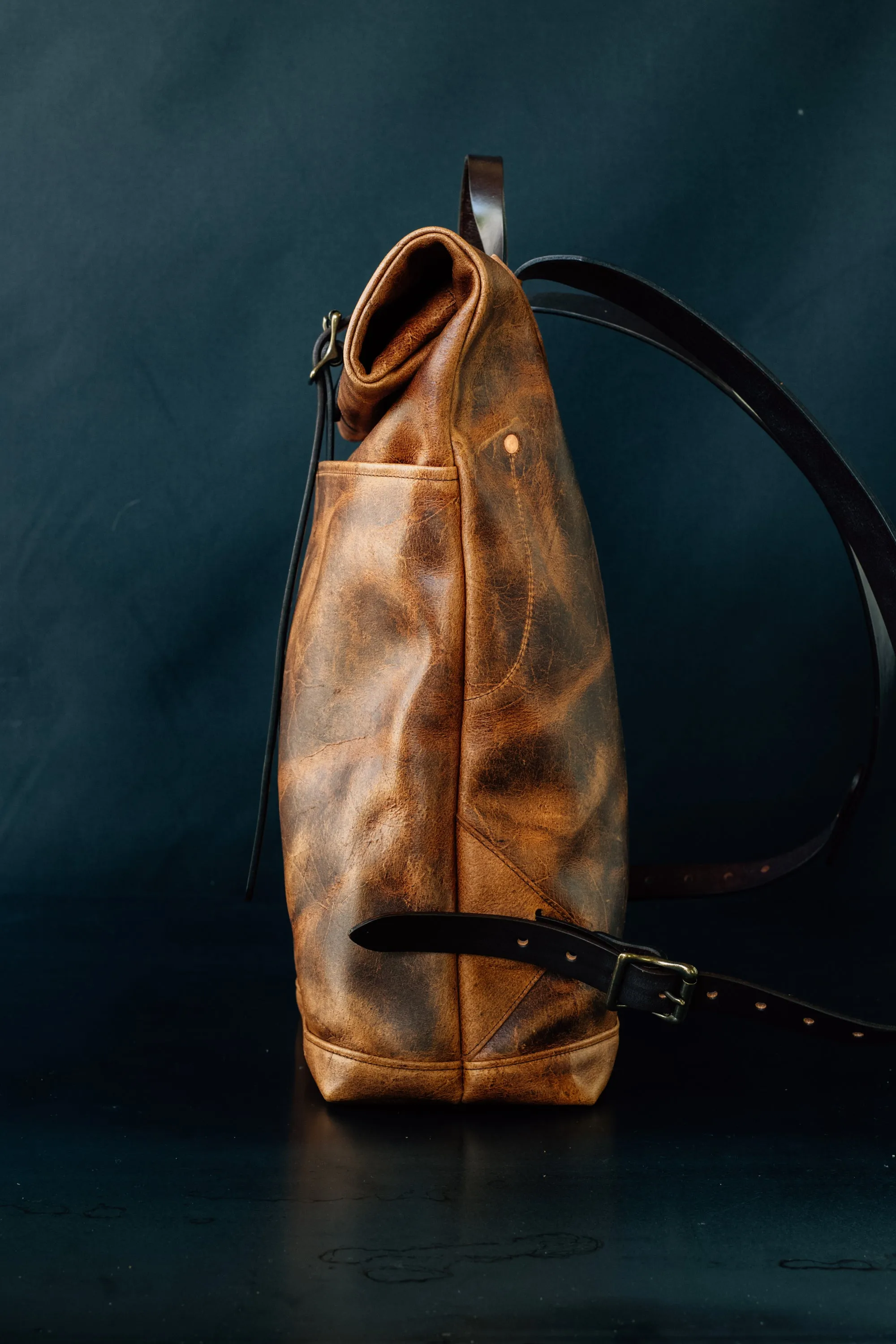 Leather Ruck Sack - CF Stead Waxed Flesh-out Suede sold by Loyal Stricklin product image thumbnail 3