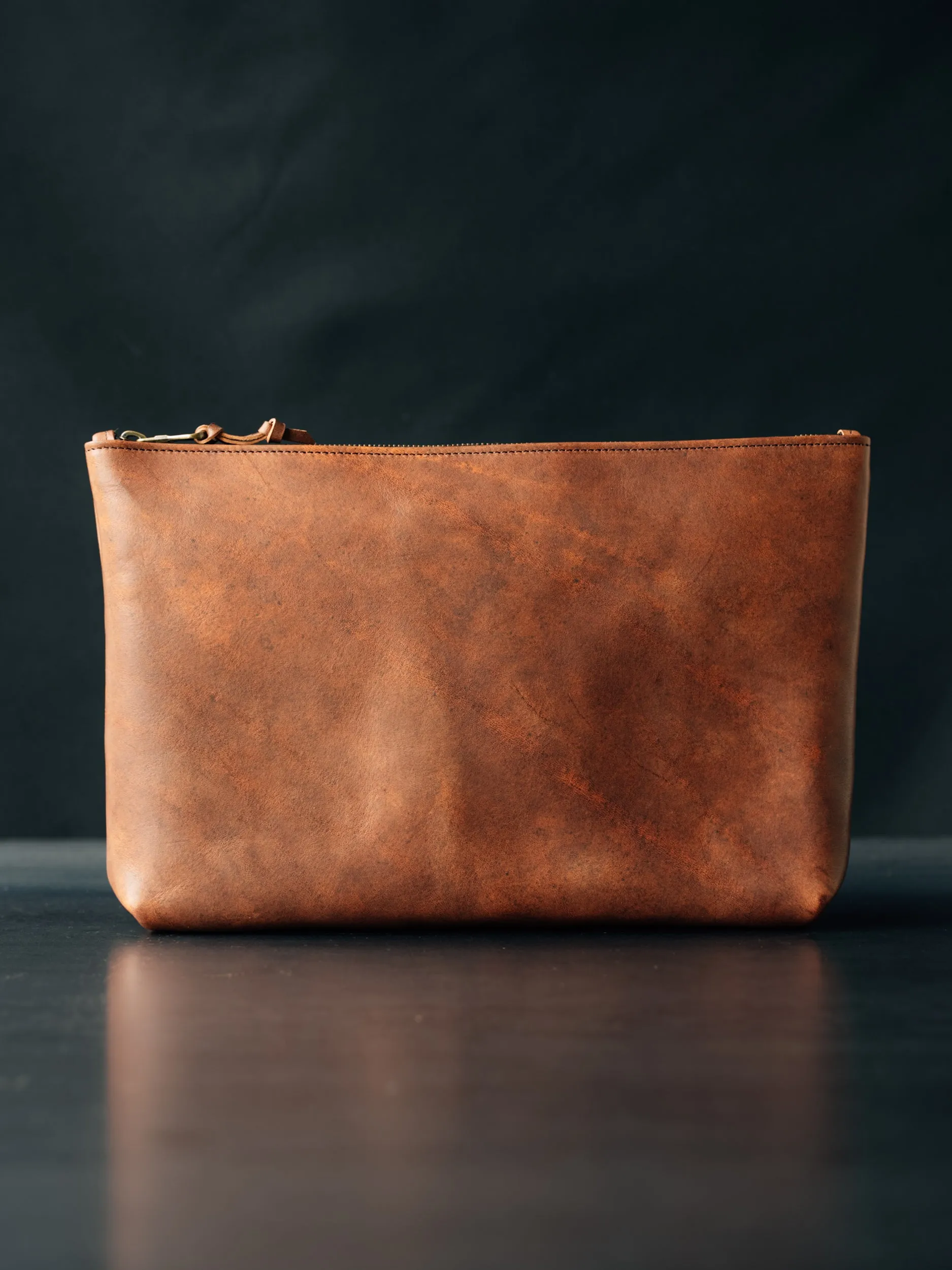 Dylan Zip Pouch - LARGE - Cognac Nemesis sold by Loyal Stricklin