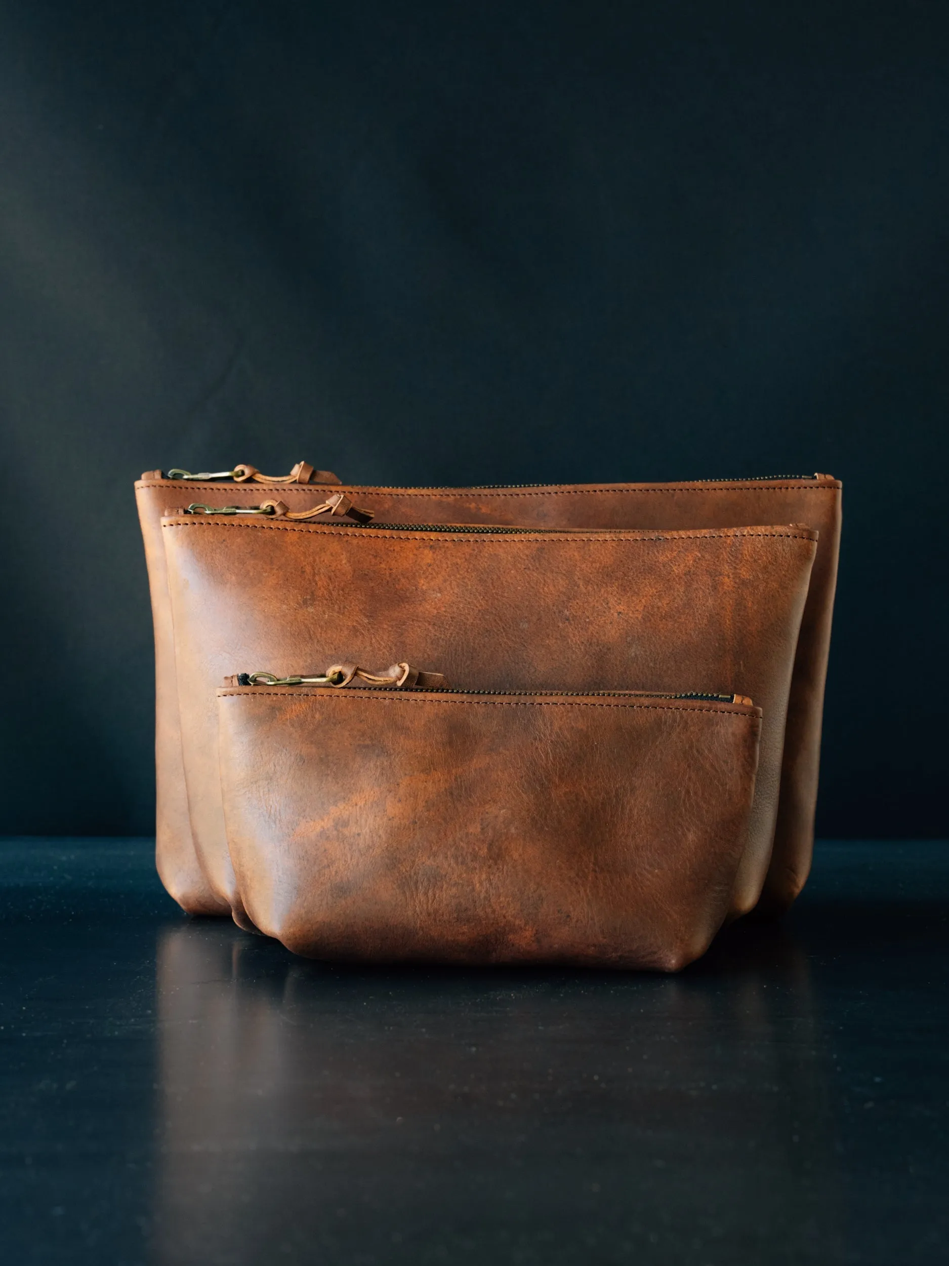 Dylan Zip Pouch - LARGE - Cognac Nemesis sold by Loyal Stricklin product image thumbnail 3