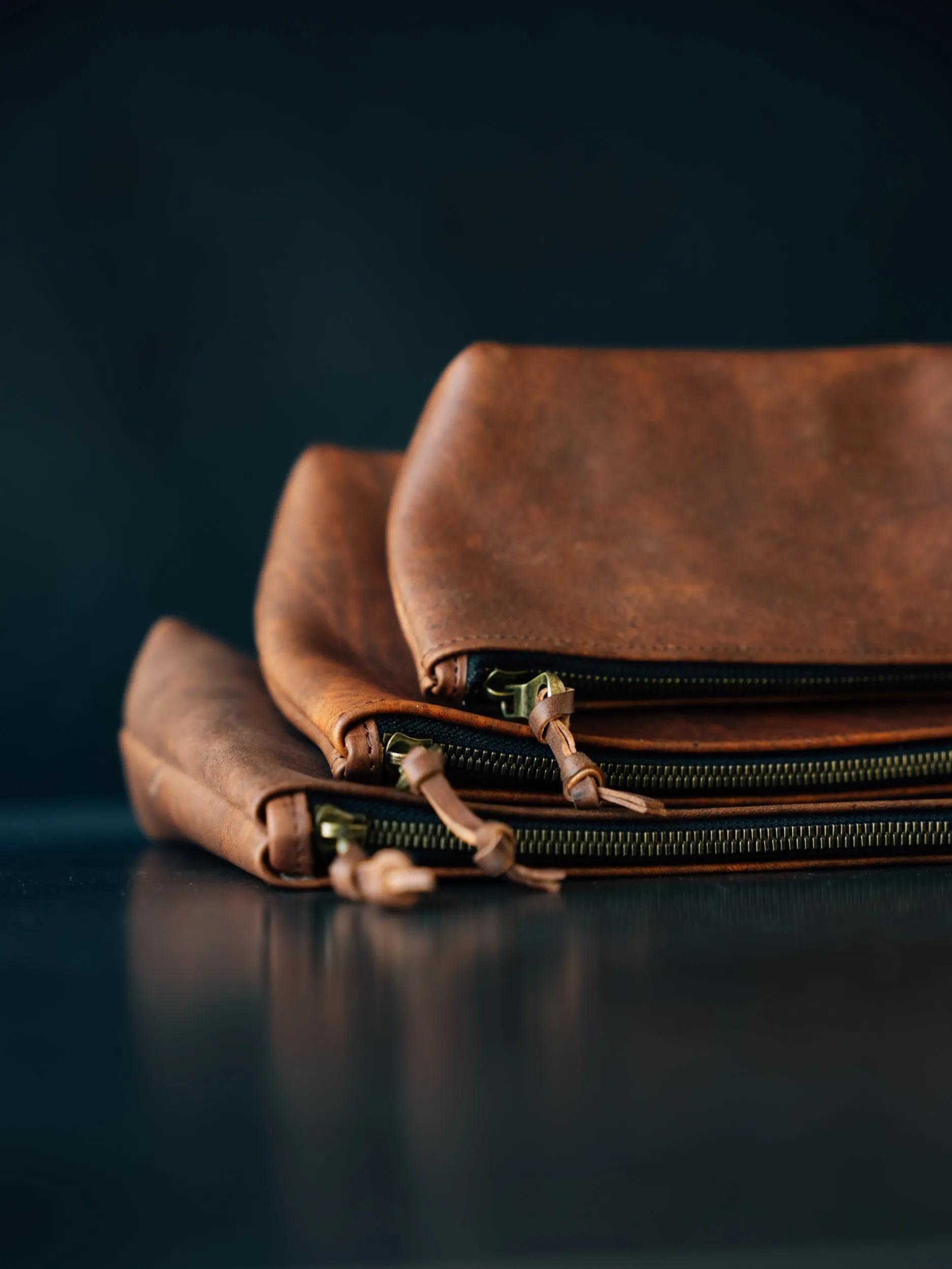 Dylan Zip Pouch - LARGE - Cognac Nemesis sold by Loyal Stricklin product image thumbnail 5