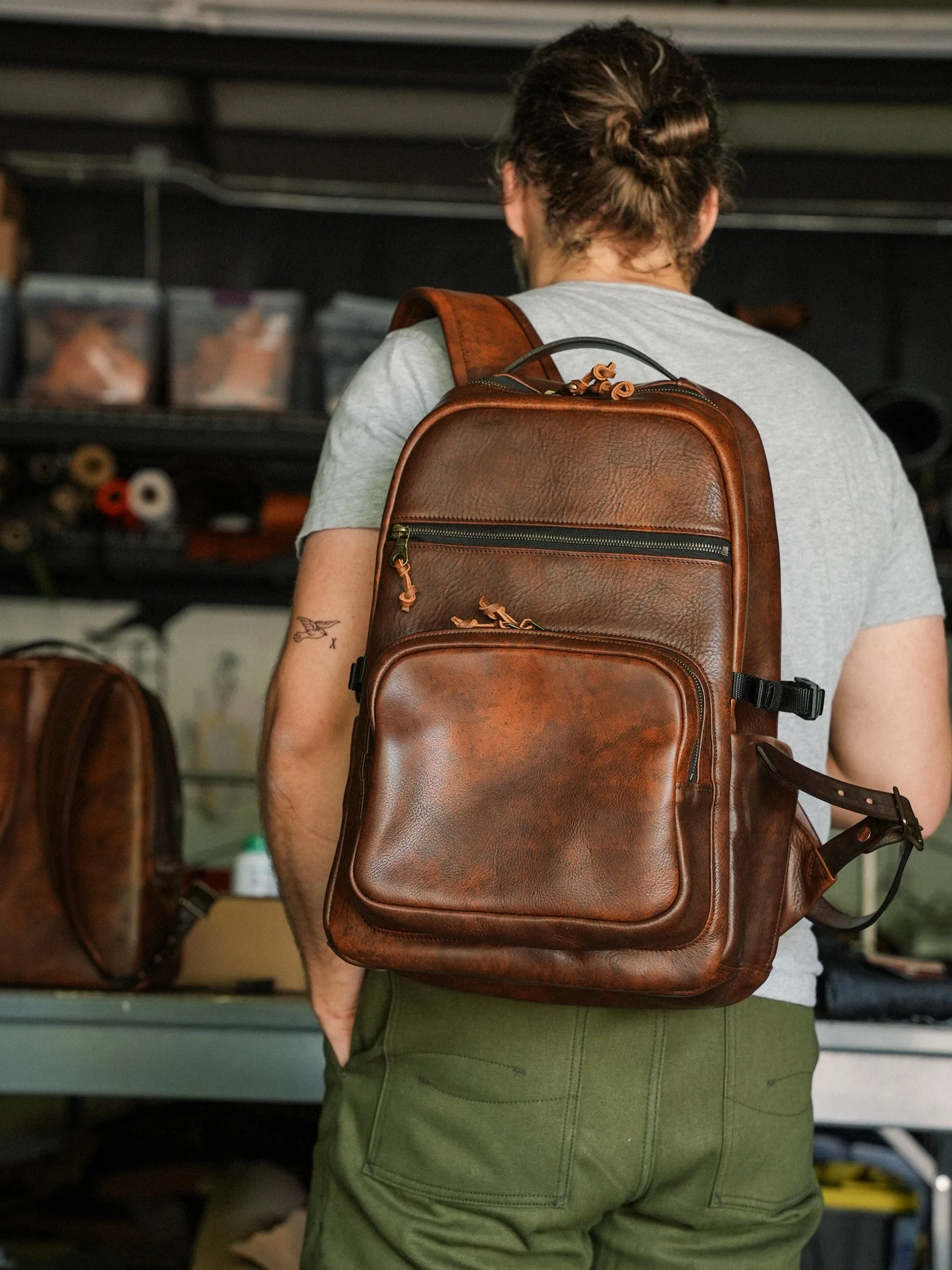 Field Pack - Cognac Nemesis Leather sold by Loyal Stricklin product image thumbnail 3
