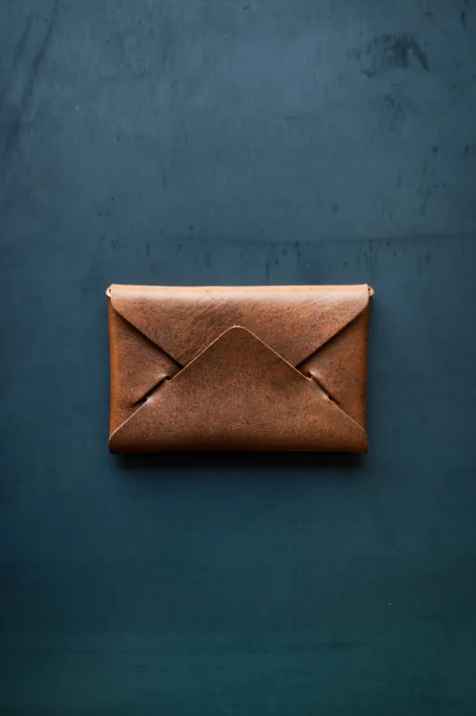Envelope Wallet - Cognac Nemesis Leather sold by Loyal Stricklin