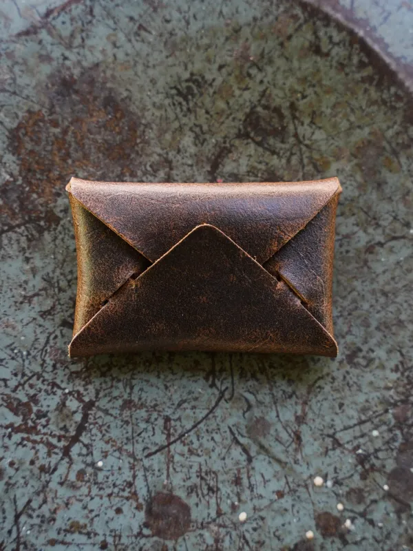 Envelope Wallet - CF Stead Waxed Flesh-out Suede sold by Loyal Stricklin