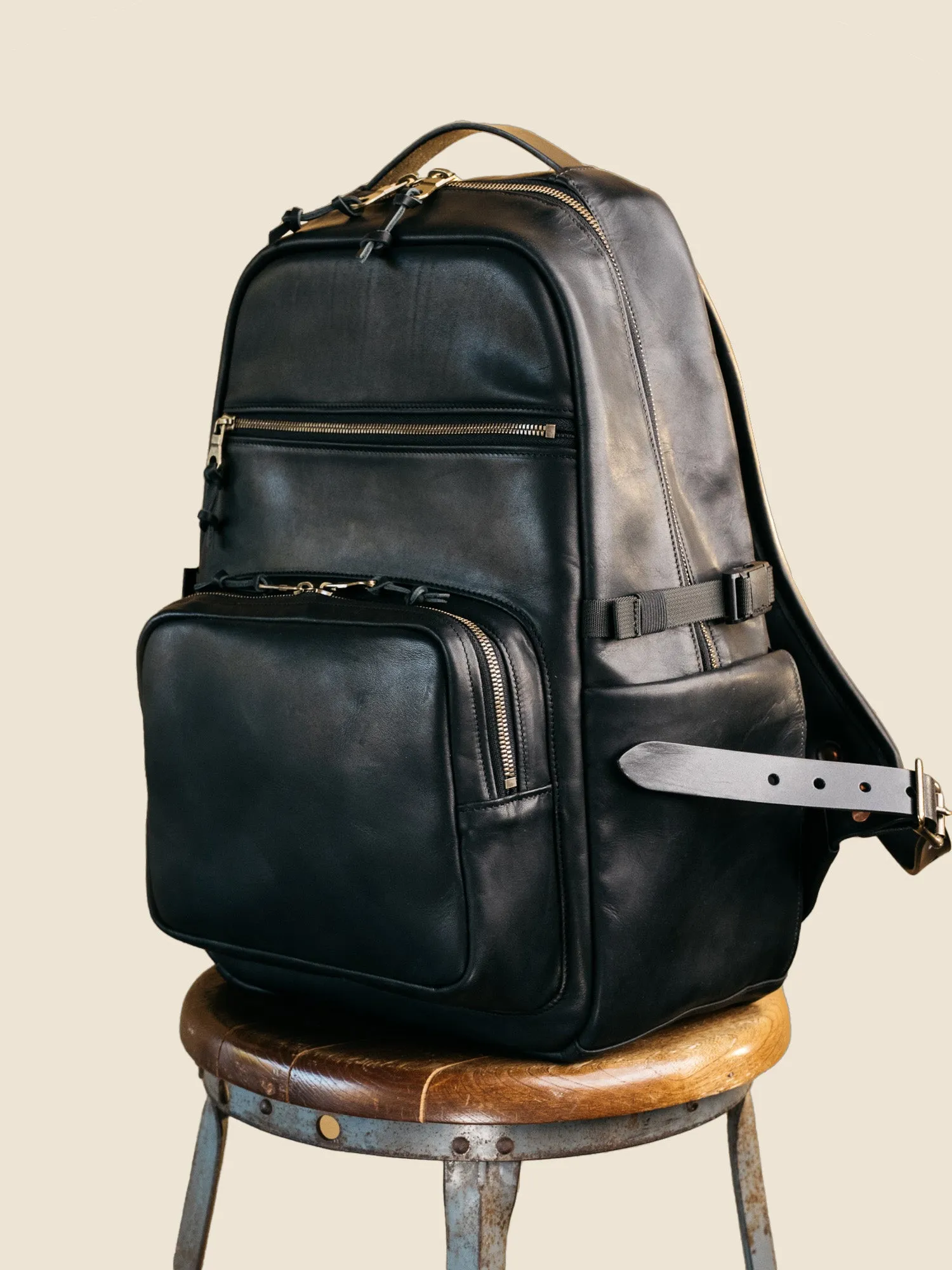 Field Pack - Horween Black Essex sold by Loyal Stricklin