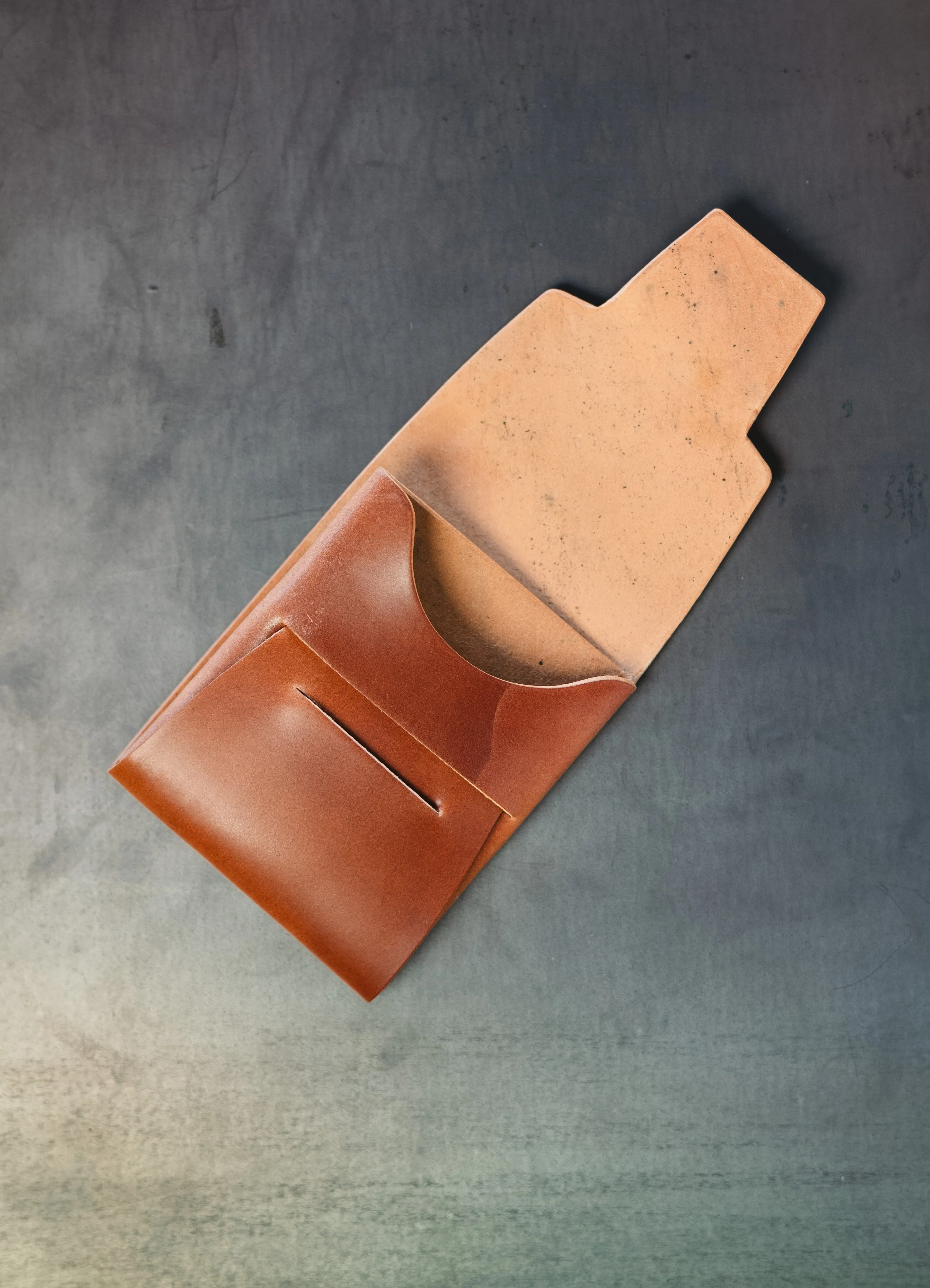 Johnny Wallet - Marbled Garnet Horween Shell Cordovan sold by Loyal Stricklin product image thumbnail 2