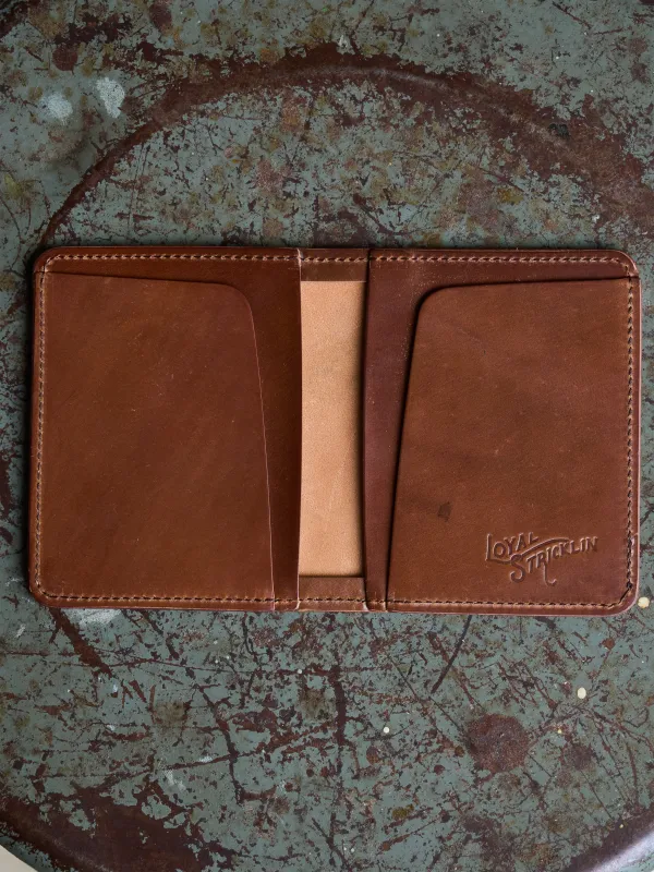 Miles Wallet - Horween Shell Cordovan - sample made by Loyal Stricklin