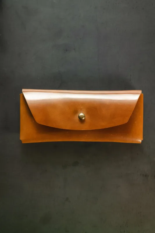 Glasses Case - Bourbon Horween Shell Cordovan sold by Loyal Stricklin