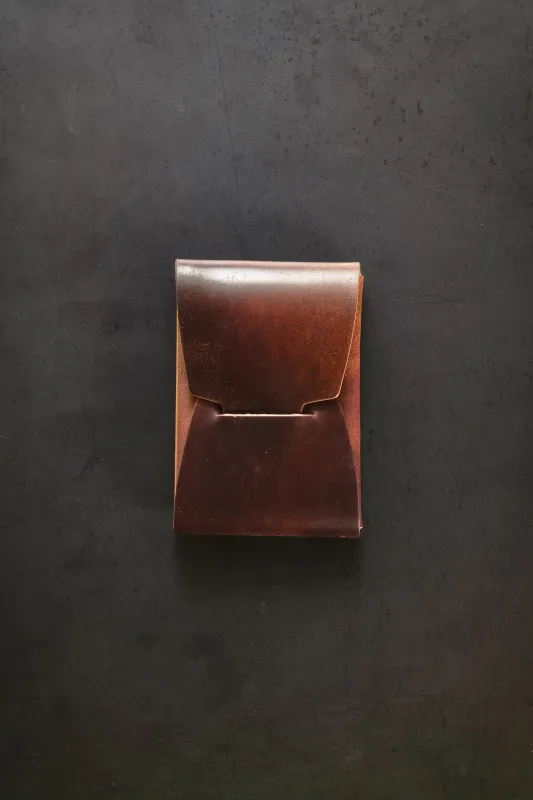 Johnny Slim - Horween Marbled Color #8 Shell Cordovan sold by Loyal Stricklin