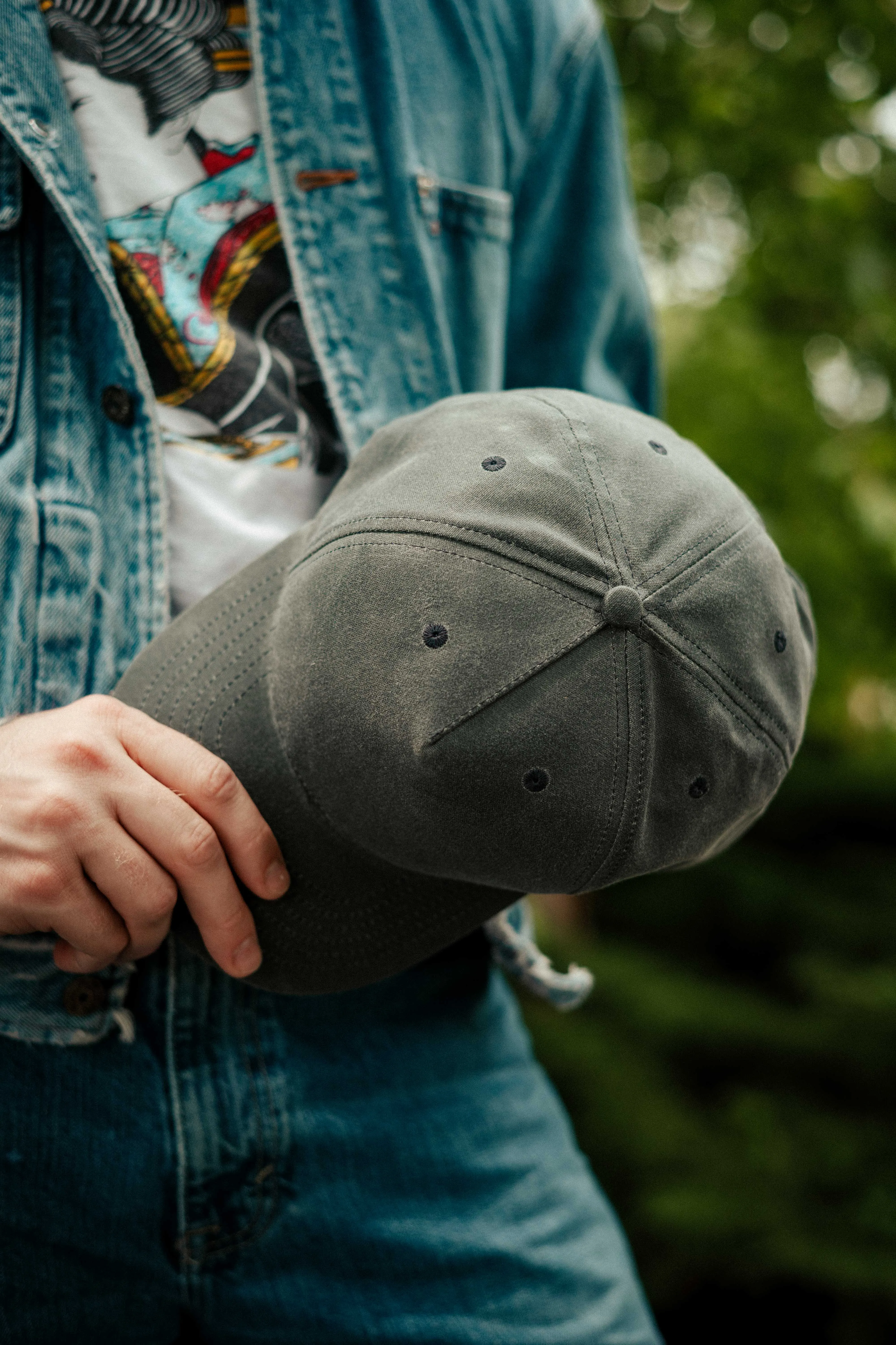 Waxed Canvas Cap - Grey sold by Loyal Stricklin product image thumbnail 4