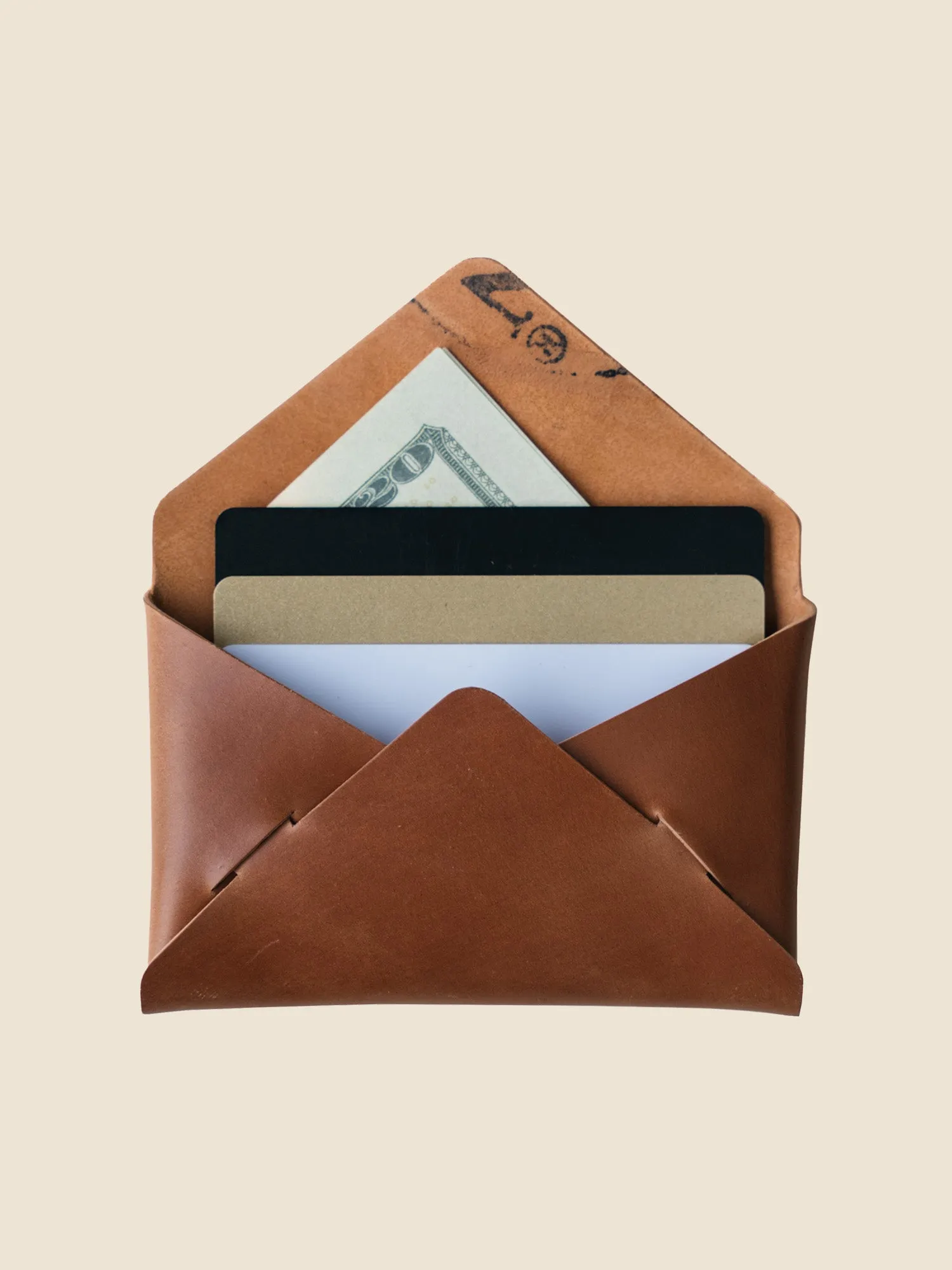 Envelope Wallet - Horween Natural Shell Cordovan sold by Loyal Stricklin product image thumbnail 2