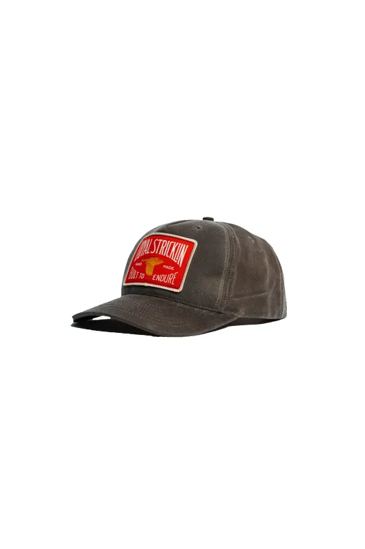 Waxed Canvas Cap - Yellowhammer Patch -Dark Oak sold by Loyal Stricklin