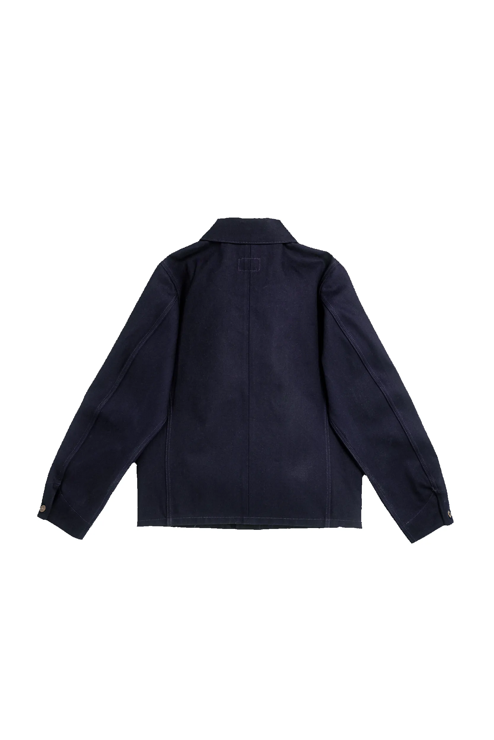 Amos Chore Coat - Indigo/Black - Rigid 14oz American Selvedge Denim - Preorder sold by Loyal Stricklin product image thumbnail 5
