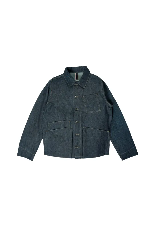 Amos Chore Coat - Rigid 10oz Vidalia Mills Selvedge Denim - Large sold by Loyal Stricklin