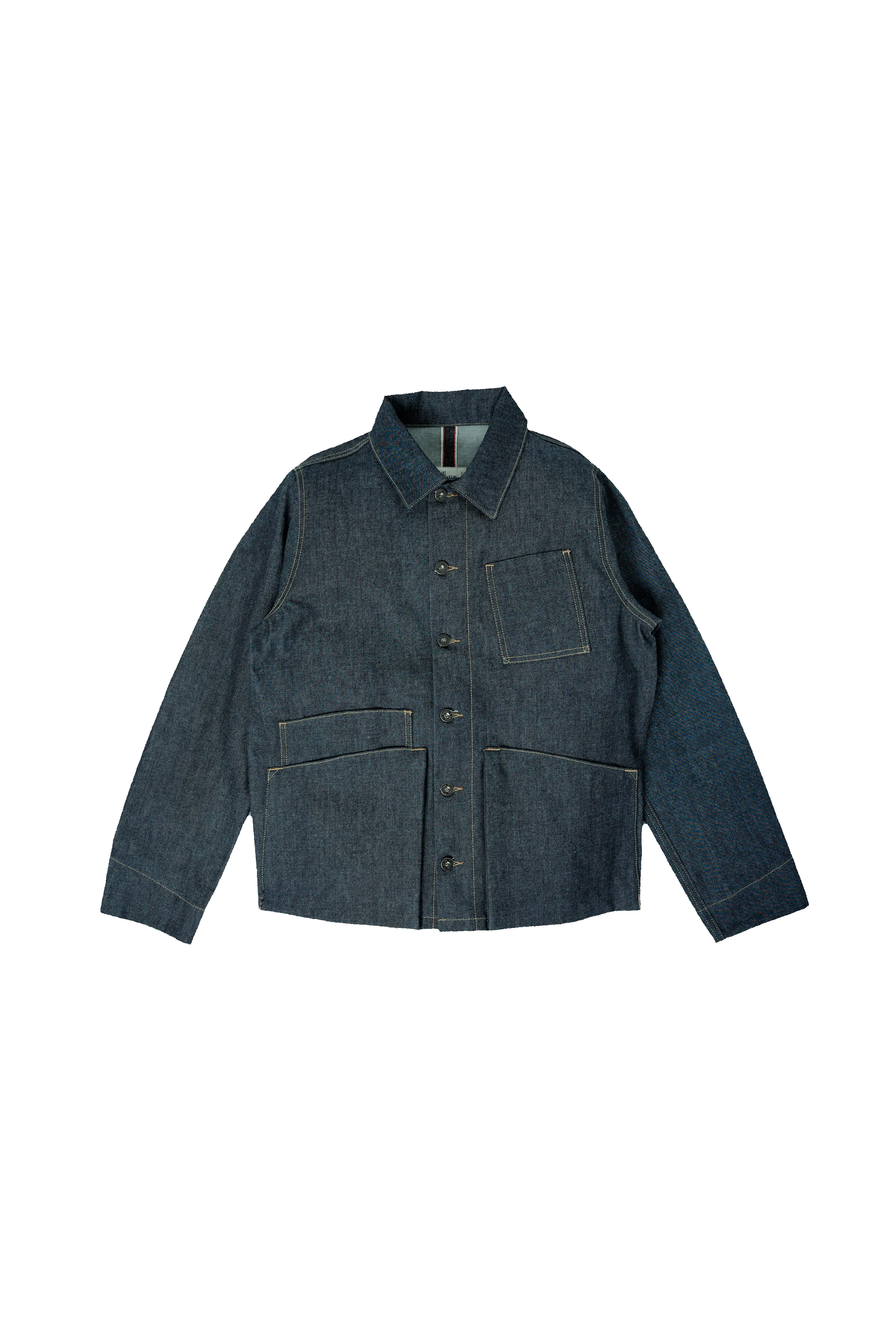 Amos Chore Coat - Rigid 10oz Vidalia Mills Selvedge Denim - Large sold by Loyal Stricklin