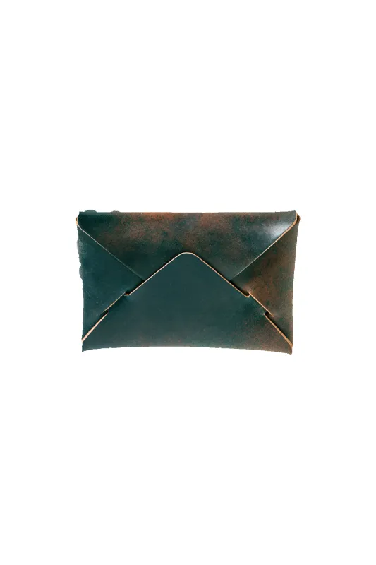 Envelope Wallet - Horween Marbled Shell Cordovan made by Loyal Stricklin