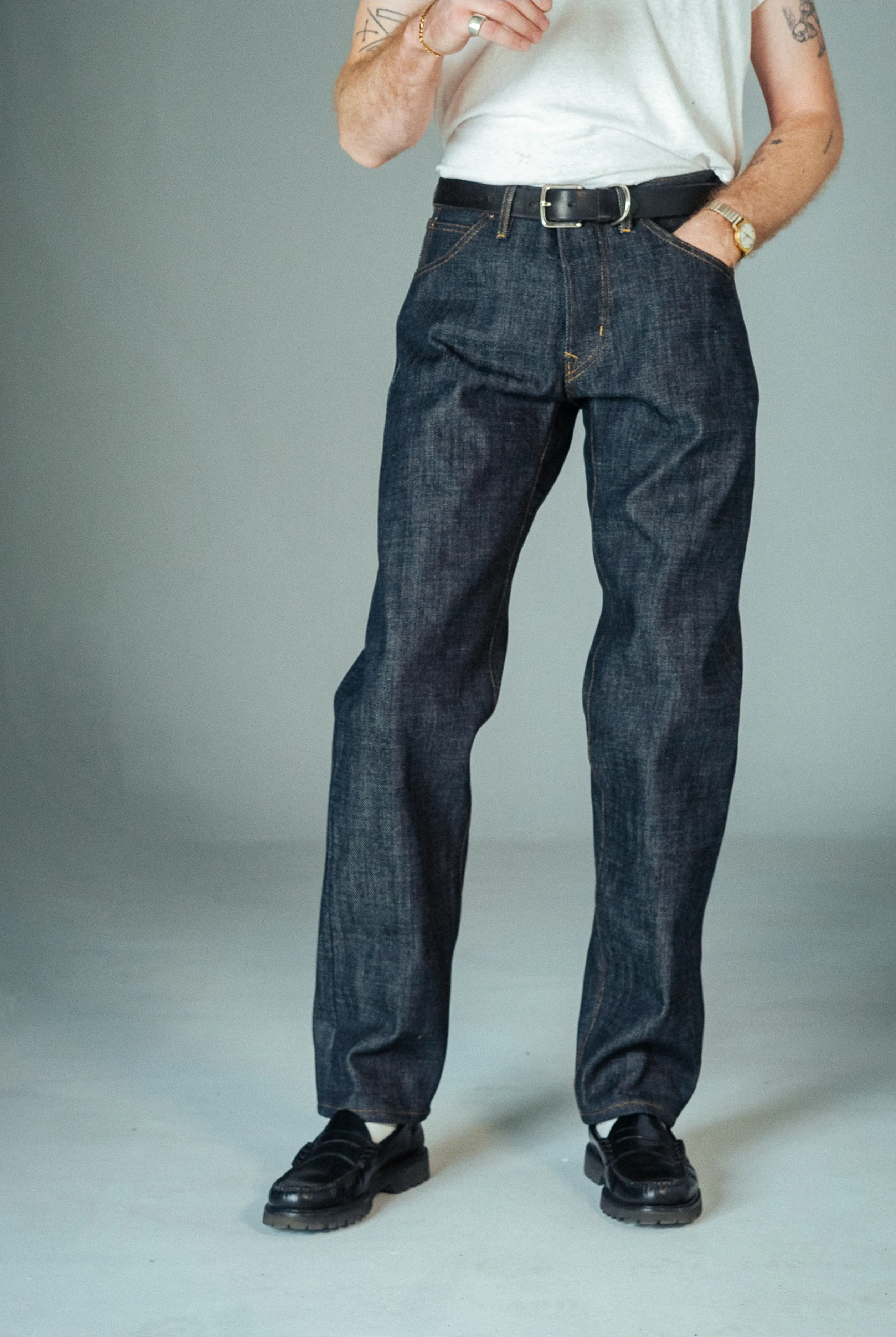 Stratton Straight Fit Jeans - 21oz Selvedge Denim sold by Loyal Stricklin product image thumbnail 5