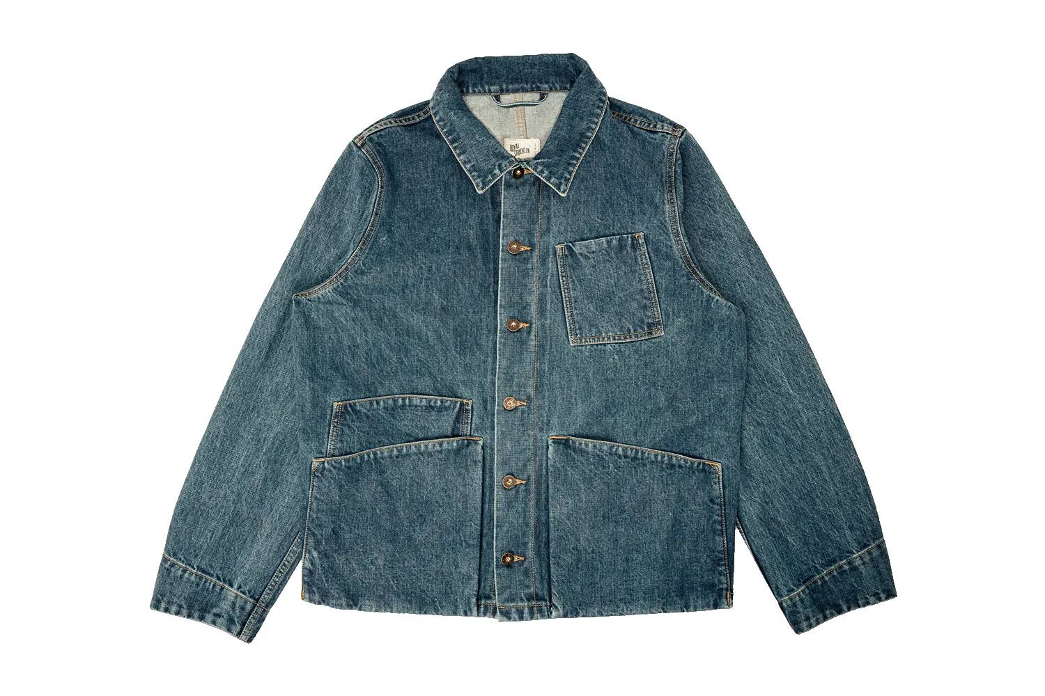 Amos Chore Coat - Stonewashed Denim - Preorder - Mid-late April Delivery sold by Loyal Stricklin product image thumbnail 2