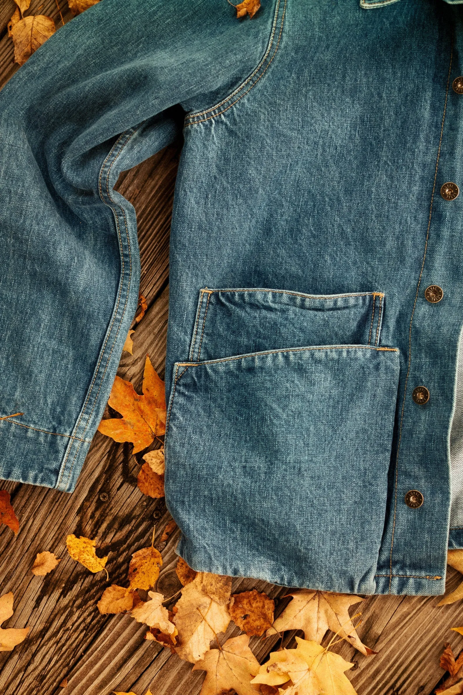 Amos Chore Coat - Stonewashed Denim - Preorder - Mid-late April Delivery sold by Loyal Stricklin product image thumbnail 5