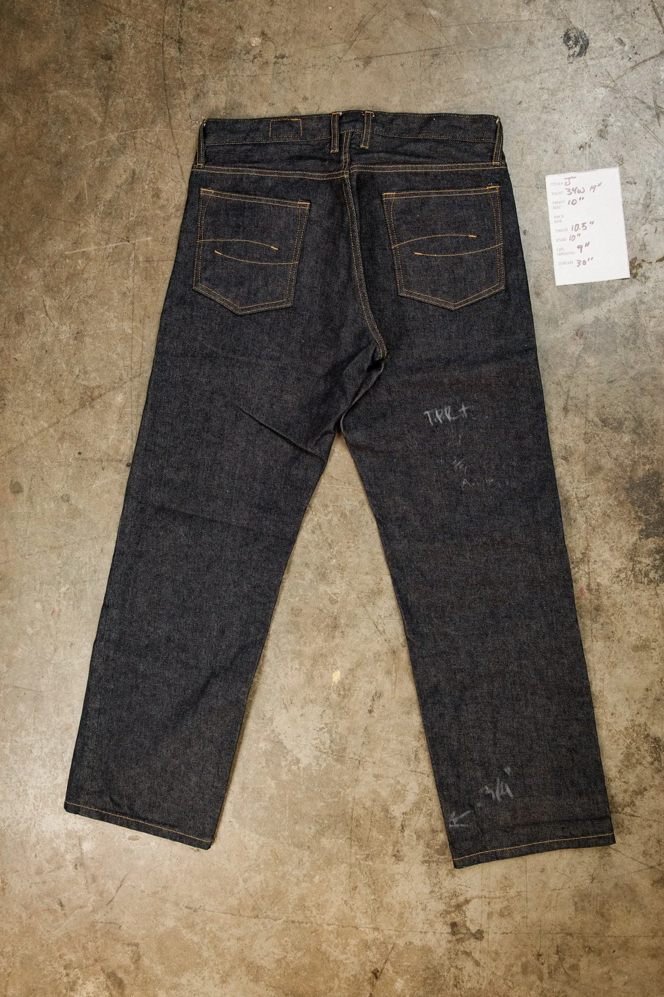 item J - rinsed wide leg jean 34 x 30" preshrunk sold by Loyal Stricklin product image thumbnail 2