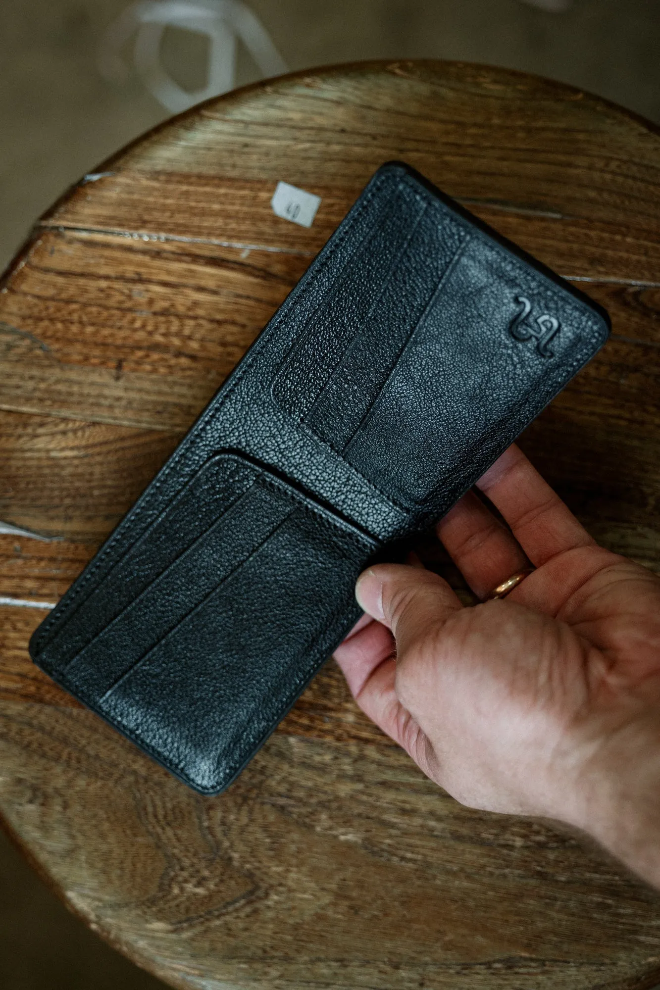 Klein Wallet - Black alligator / black chevré sold by Loyal Stricklin product image thumbnail 2