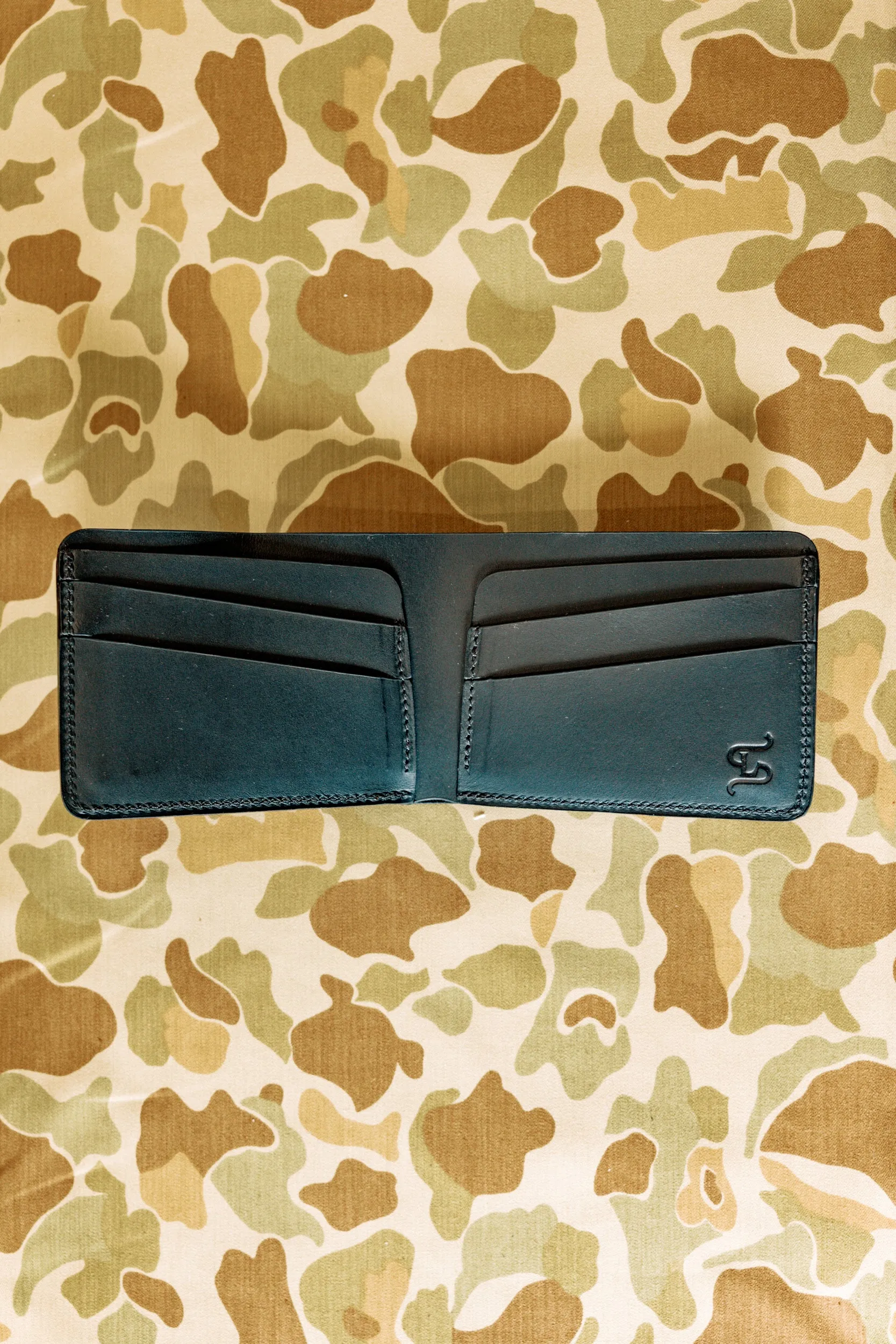 Klein Wallet -Graphite American Alligator / Italian Veg Tan interior - Tail Cut sold by Loyal Stricklin product image thumbnail 2