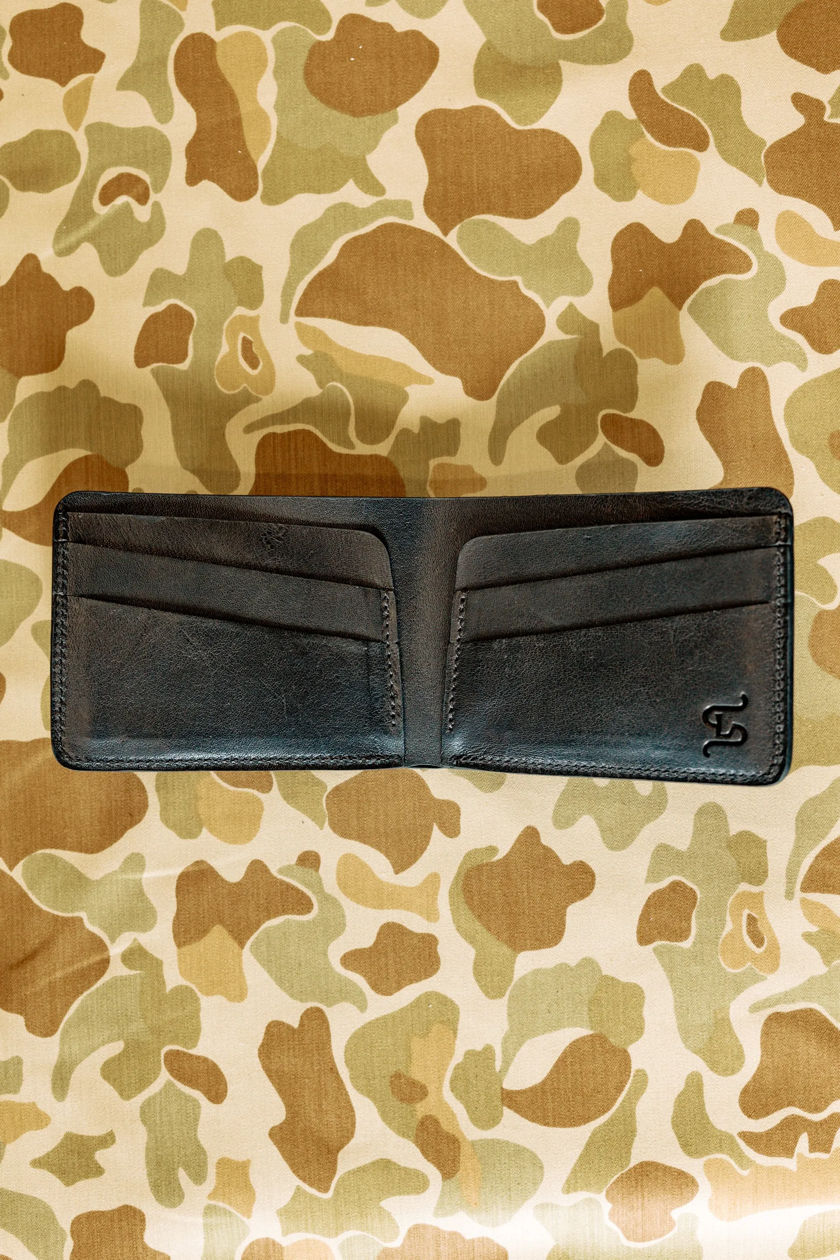 Klein Wallet - Loden Green Alligator / Kangaroo interior - Lower Belly Cut sold by Loyal Stricklin product image thumbnail 2