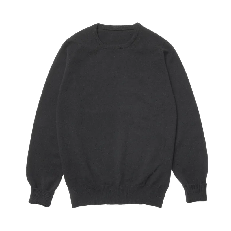 Black Steadman Fine Lambswool Crew Neck sold by Malloch’s