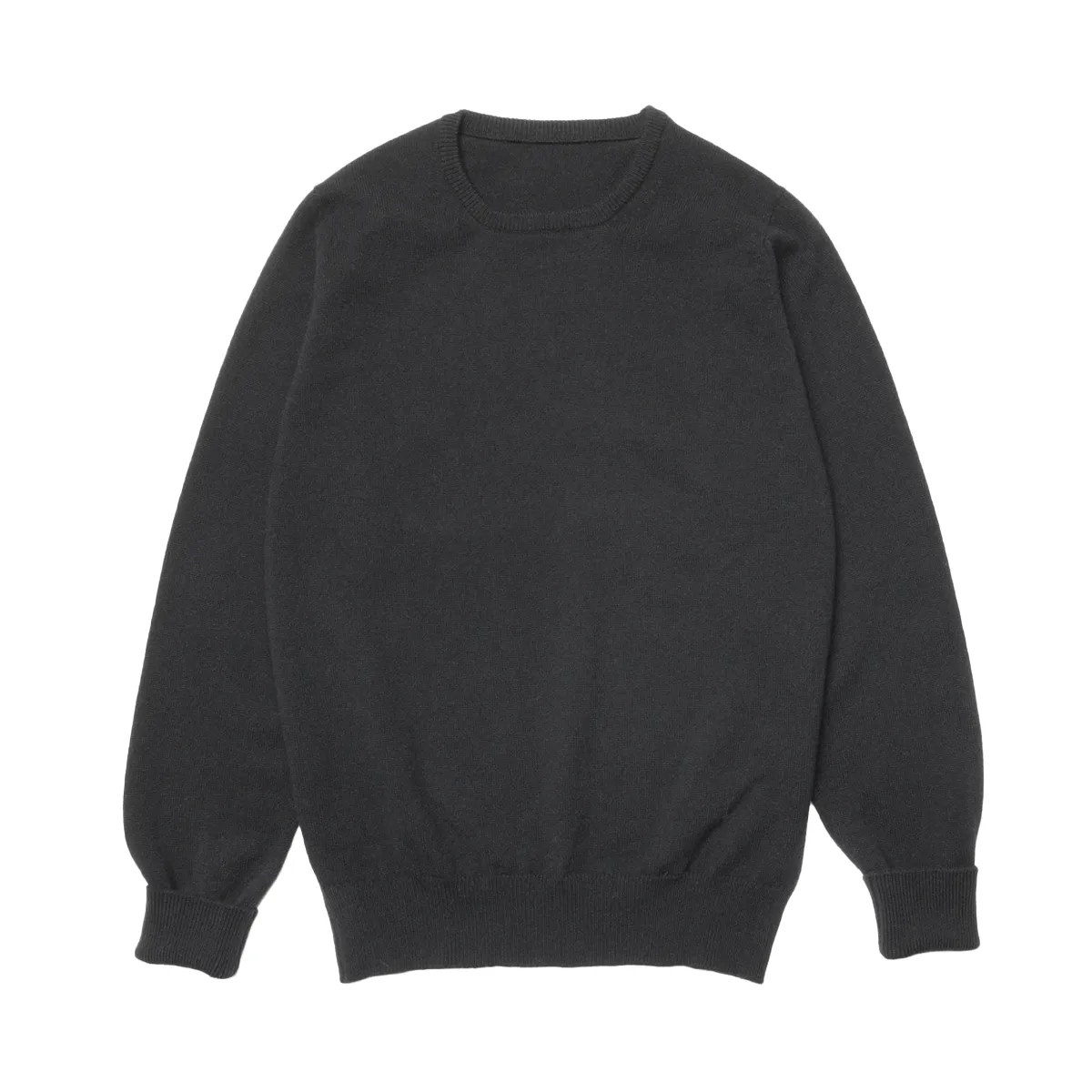 Black Steadman Fine Lambswool Crew Neck sold by Malloch’s