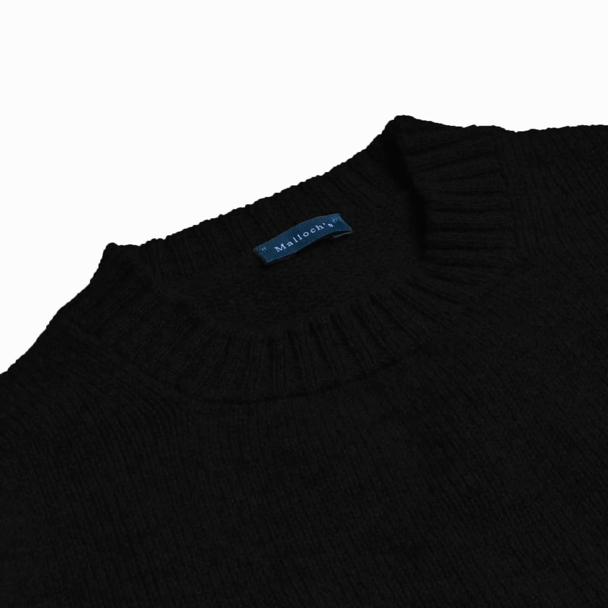 Black Dean Lambswool Crew Neck Jumper sold by Malloch’s product image thumbnail 2