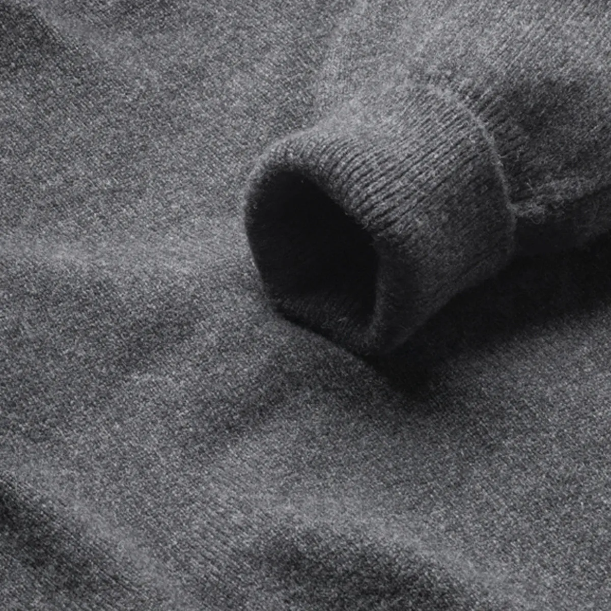 Charcoal Steadman Fine Lambswool V-Neck | Perennial Knitwear sold by Malloch’s product image thumbnail 4