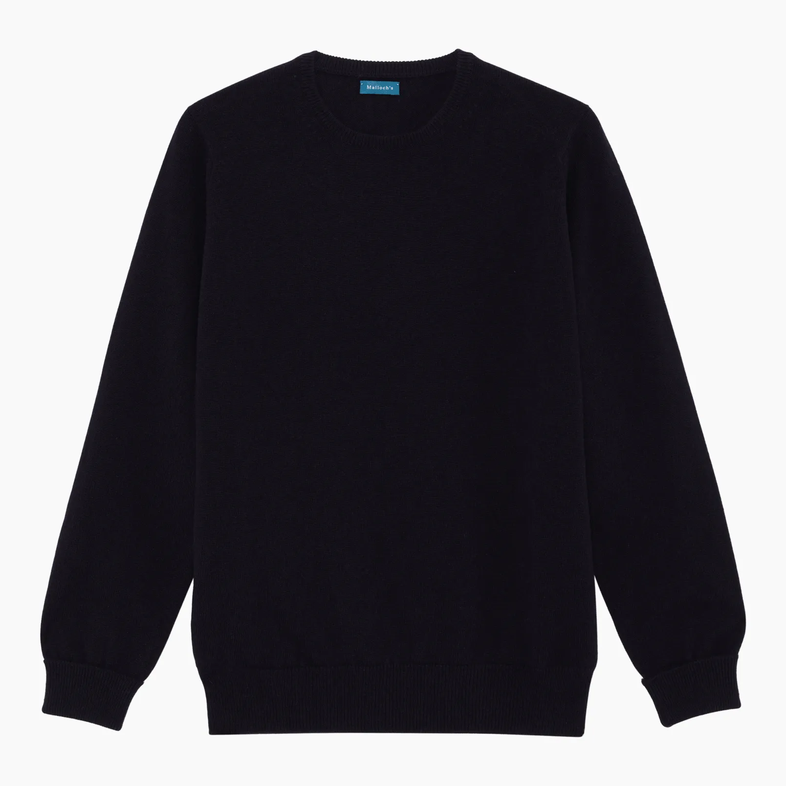 Navy Steadman Fine Lambswool Crew Neck sold by Malloch’s