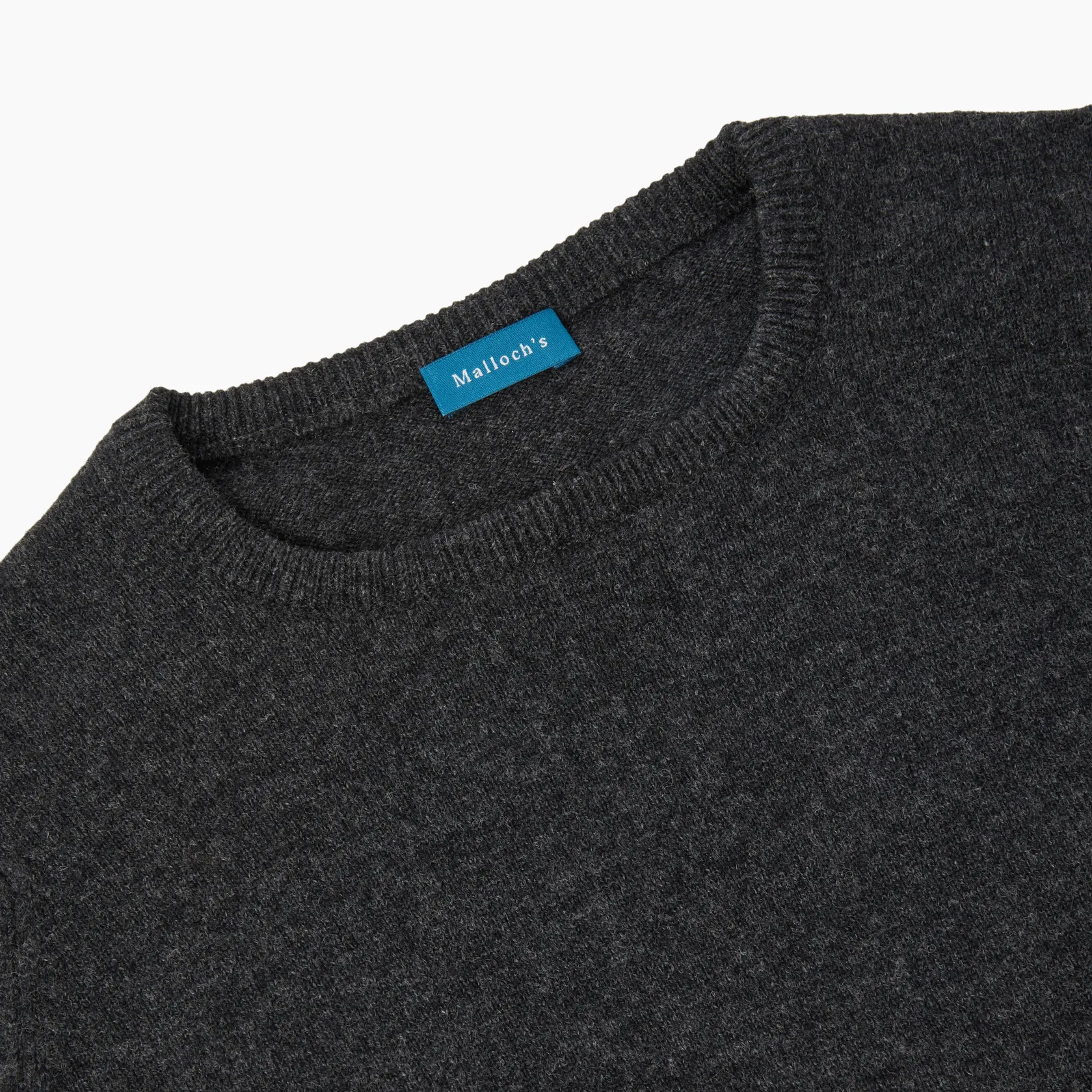 Charcoal Steadman Fine Lambswool Crew Neck sold by Malloch’s product image thumbnail 2