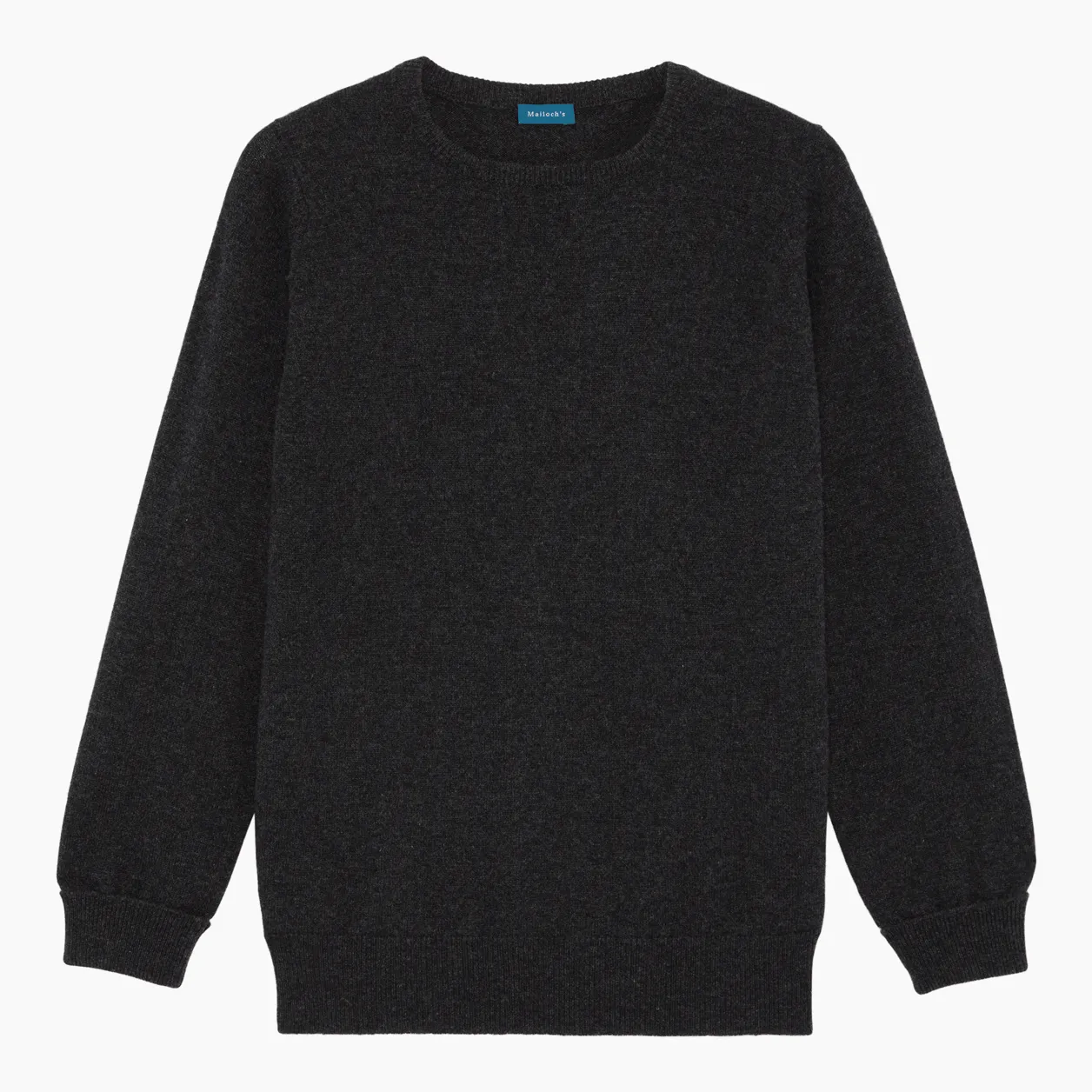 Charcoal Steadman Fine Lambswool Crew Neck sold by Malloch’s