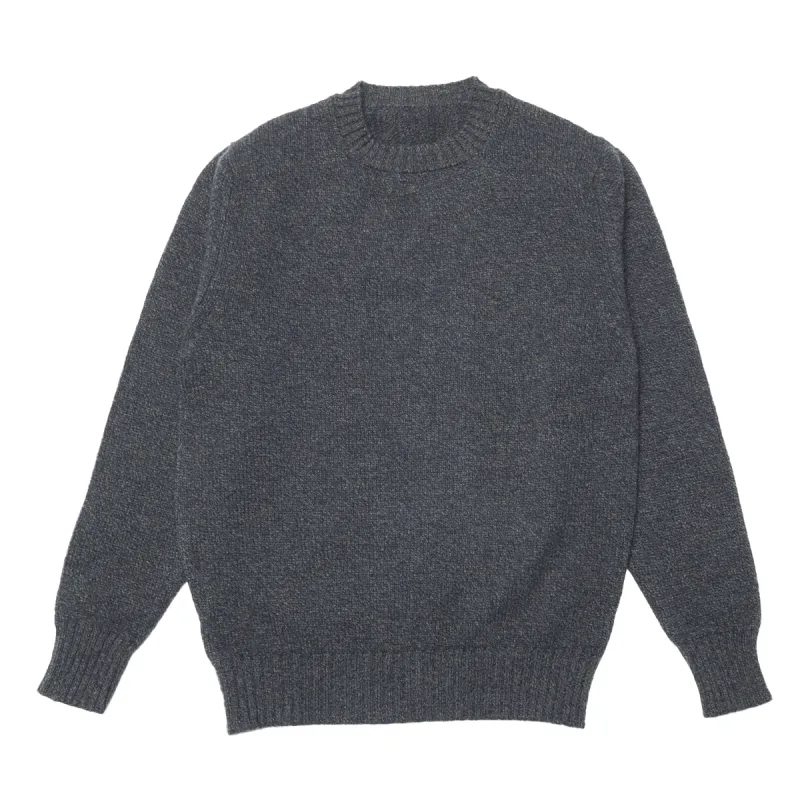 Seaweed Dean Lambswool Crew Neck Jumper sold by Malloch’s