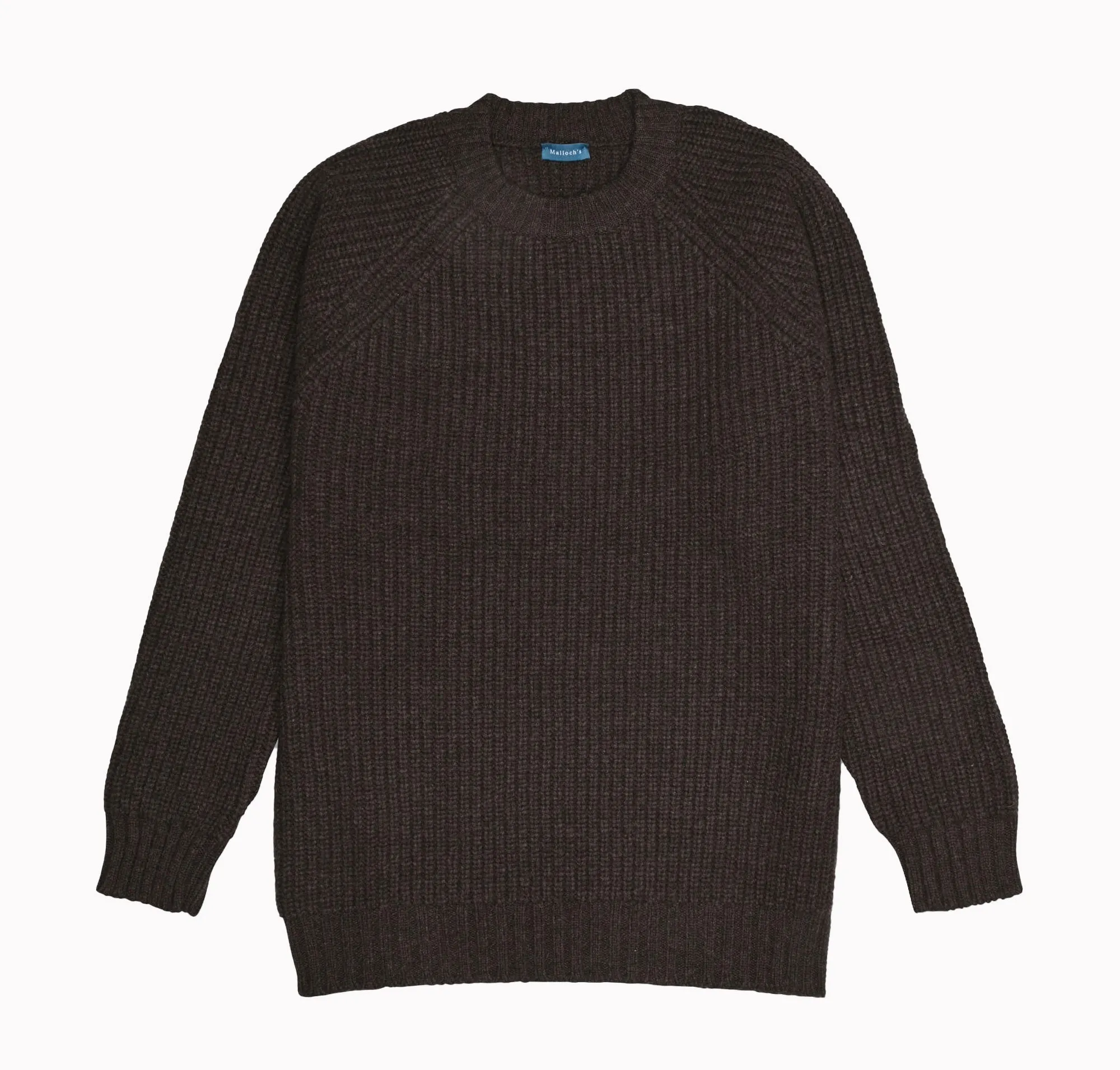 Brown Kielder Fishermans Jumper sold by Malloch’s