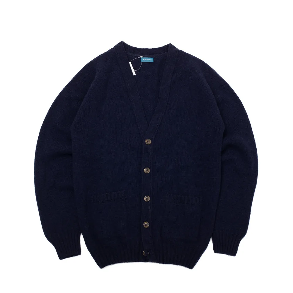 Shetland Cardigan - New Navy - Small sold by Malloch’s