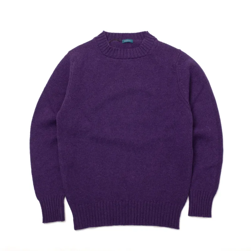 Dean Crew Neck - Aubergine - Small sold by Malloch’s