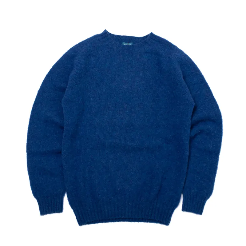 Kelso Brushed Shetland Jumper - Ocean Force - Small sold by Malloch’s