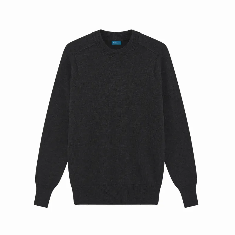 Charcoal Easton Merino Crew Neck Sweater sold by Malloch’s