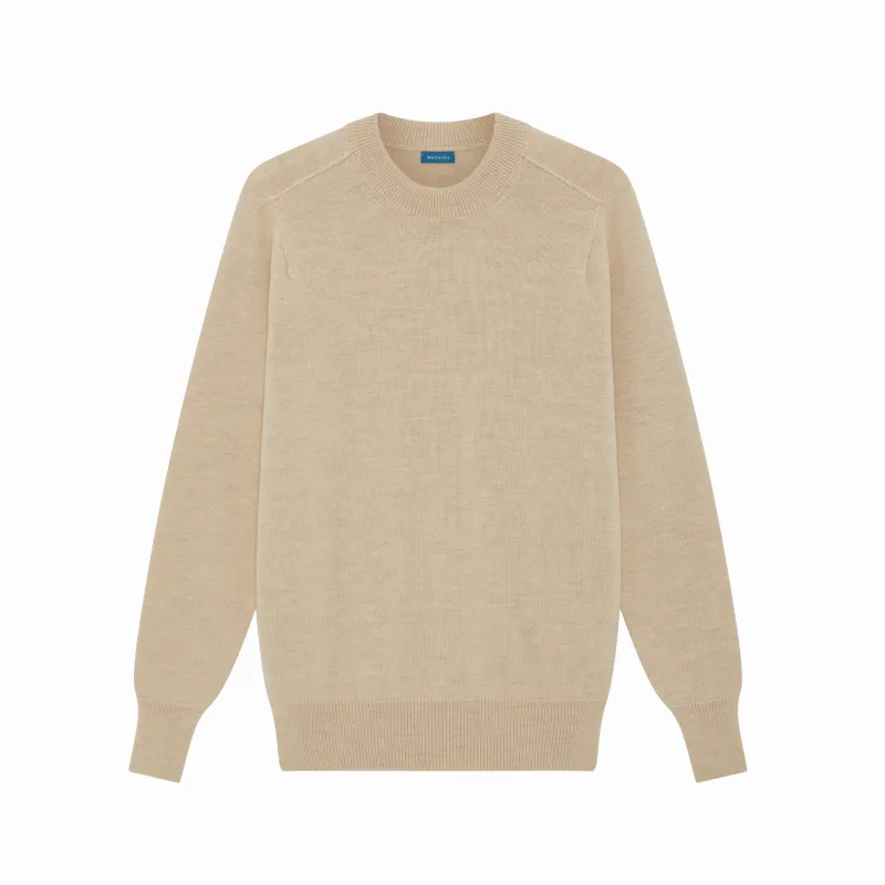 Natural Easton Merino Crew Neck Sweater sold by Malloch’s