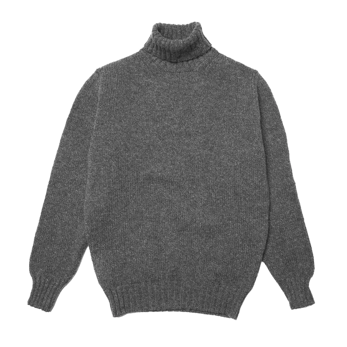 Mixed Grey Newman Lambswool Roll Neck - XS / S / XL sold by Malloch’s