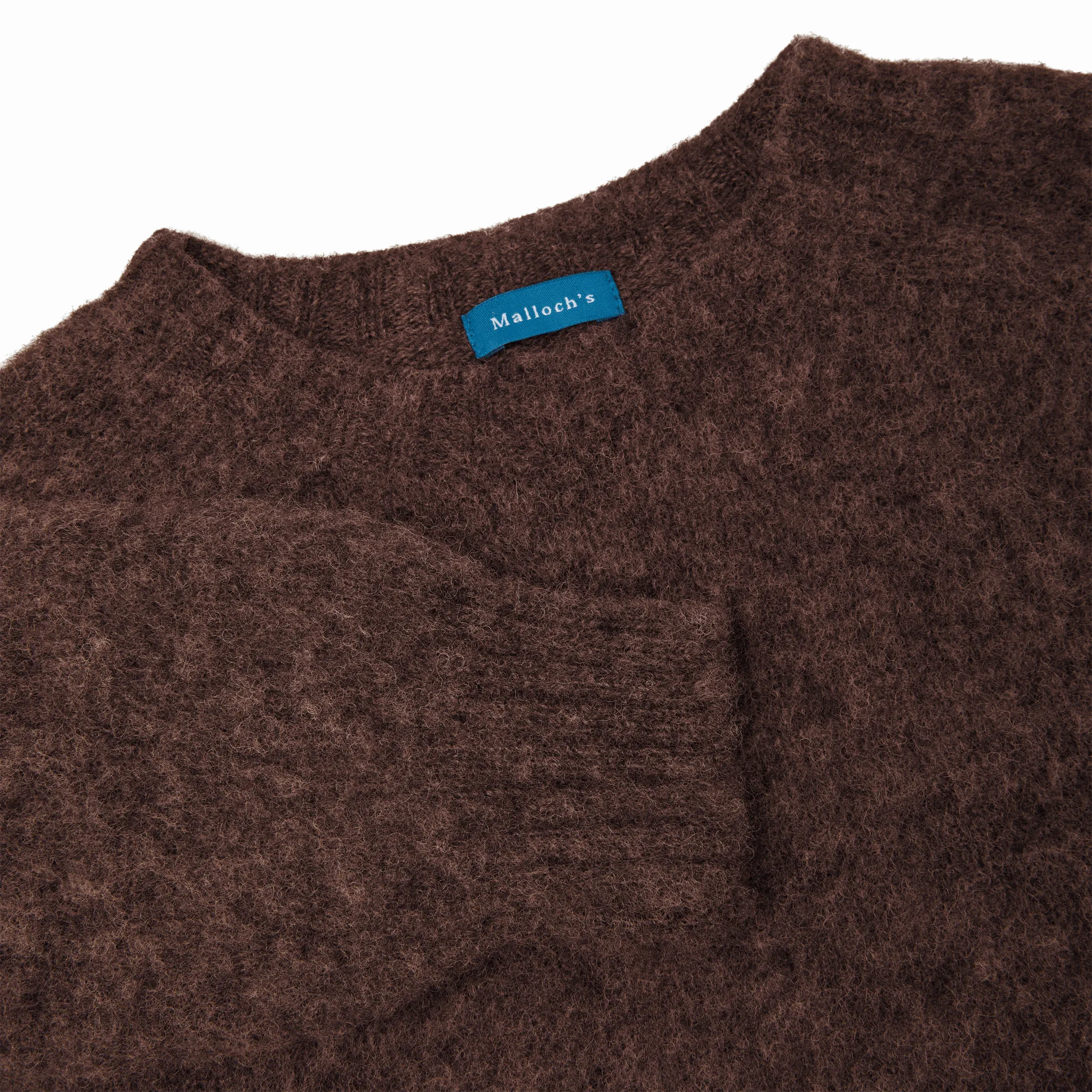 Brown Kelso "Shaggy Dog" Brushed Shetland Jumper sold by Malloch’s product image thumbnail 2