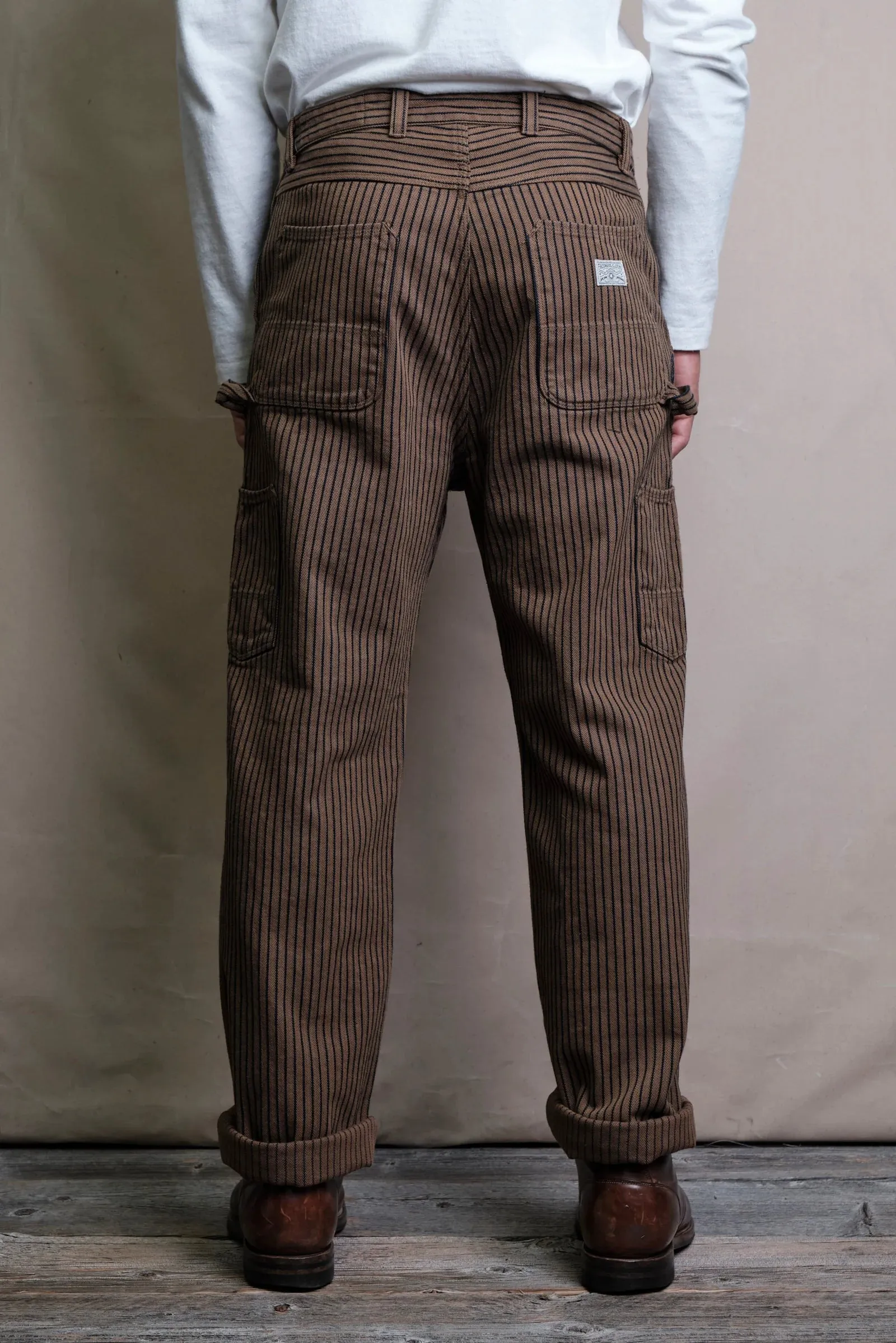 Ortega Pant | Brown Herringbone Dobby | Freenote Cloth sold by Man Ready product image thumbnail 3